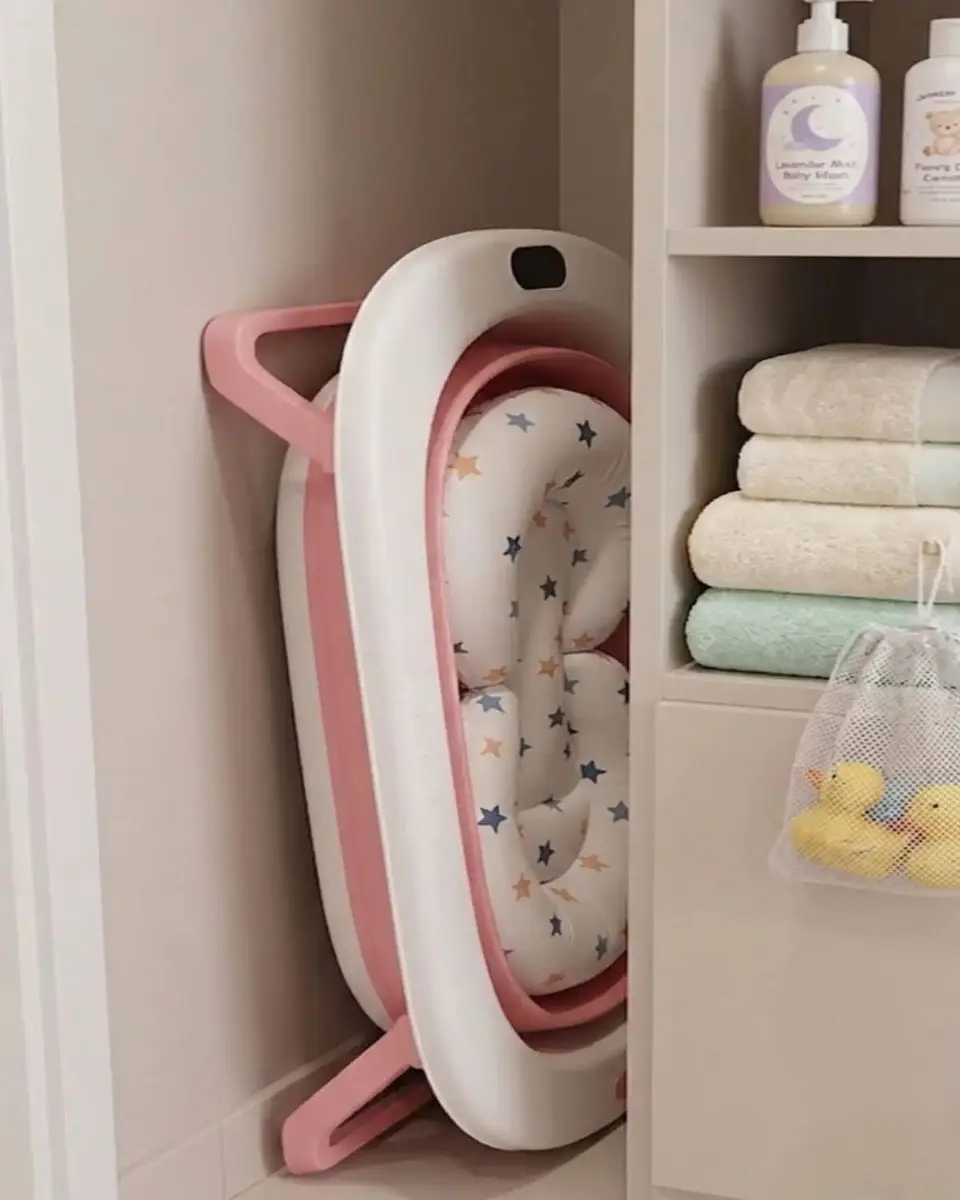 Bañera Plegable Premium Termómetro Digital + Cojín Ergonómico Antideslizante 6