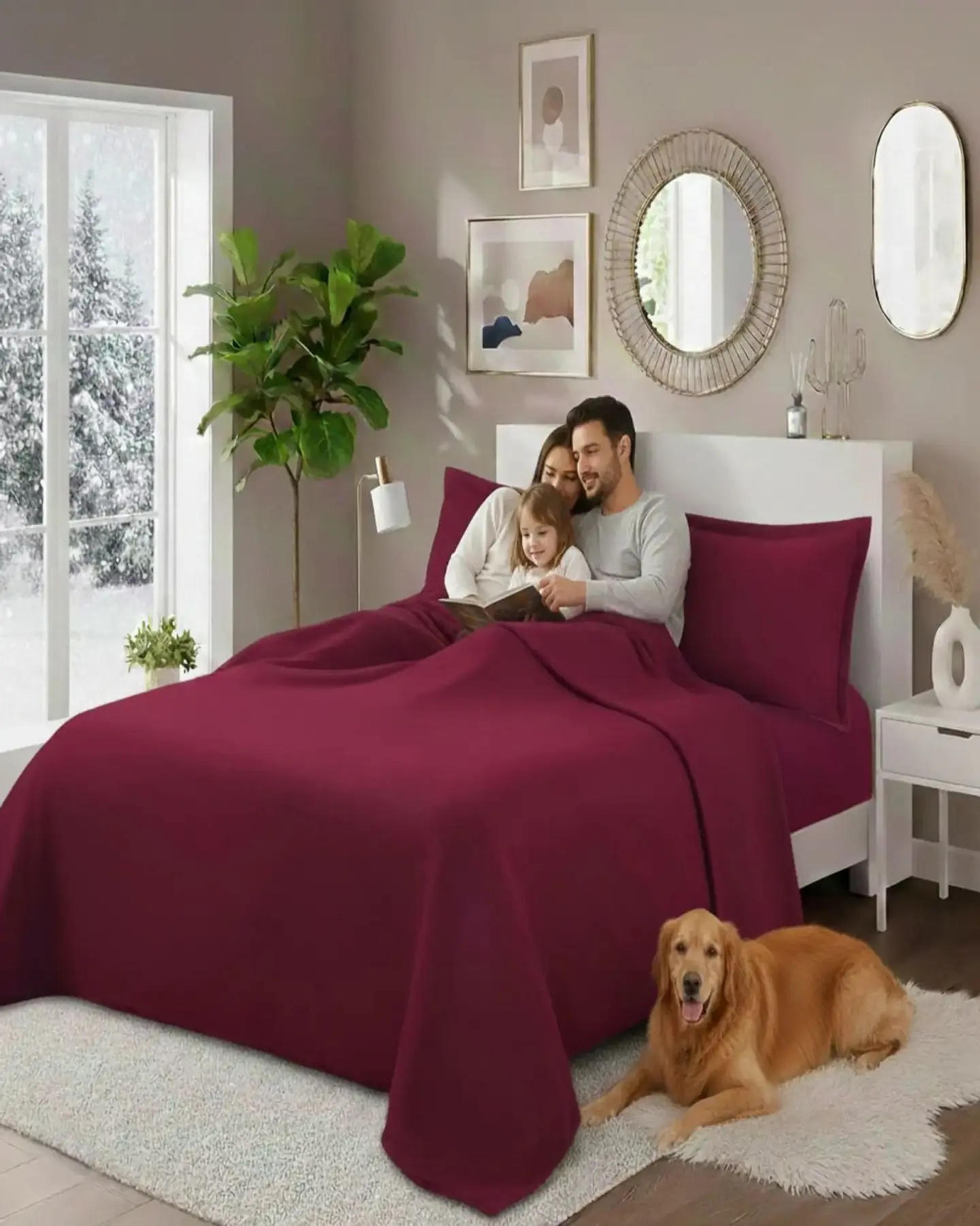 Juego Sábanas Polar Premium Super King Térmicas Extra Suaves 2