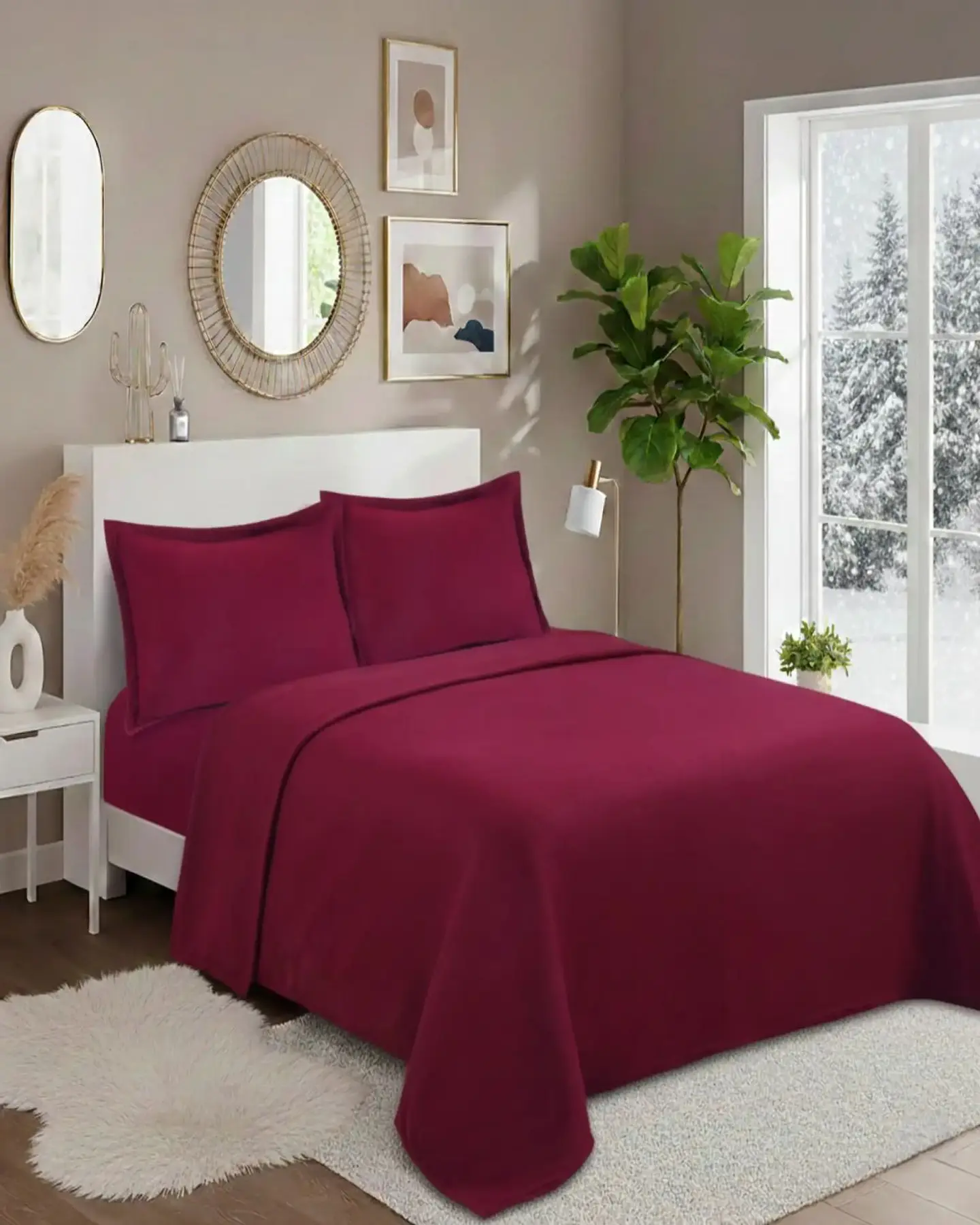 Juego Sábanas Polar Premium Super King Térmicas Extra Suaves 4