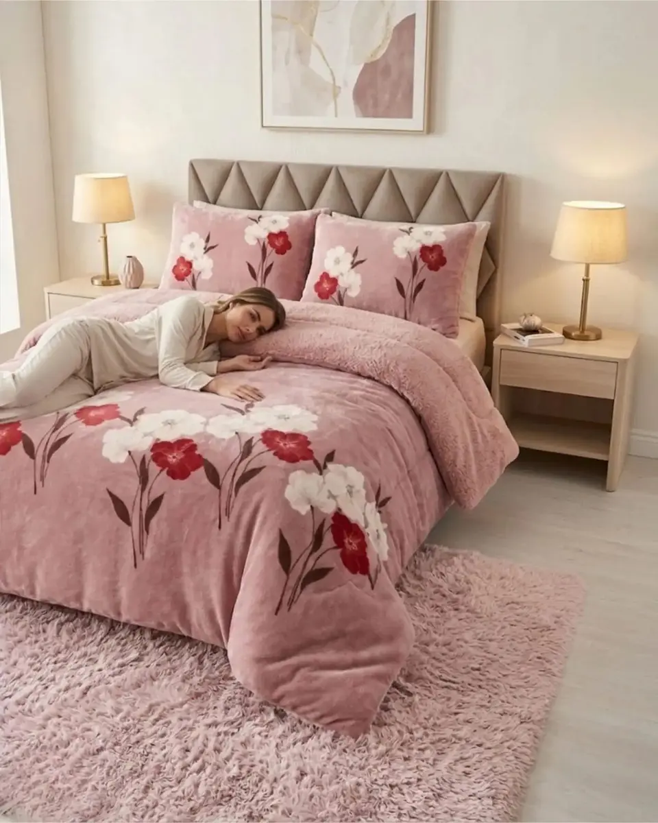 Cubrecamas Plush Con Chiporro Premium 2 Plazas 3