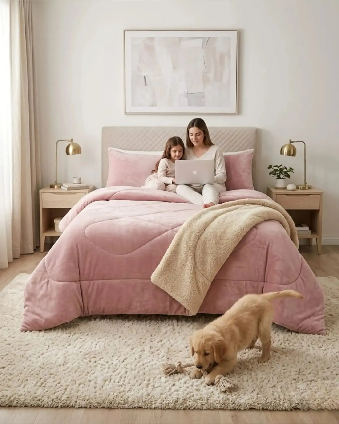 Cubrecamas Plush Con Chiporro Premium 2 Plazas 3