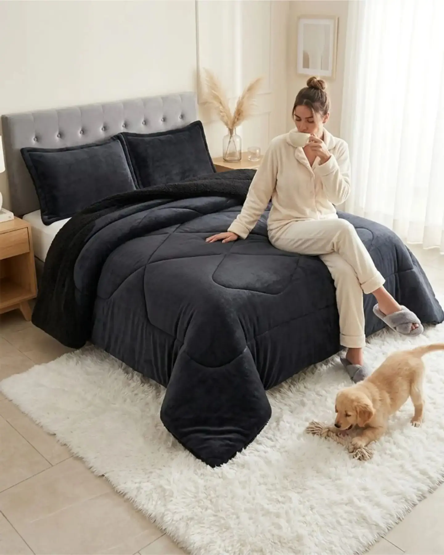 Cubrecamas Plush Con Chiporro Premium 2 Plazas 1