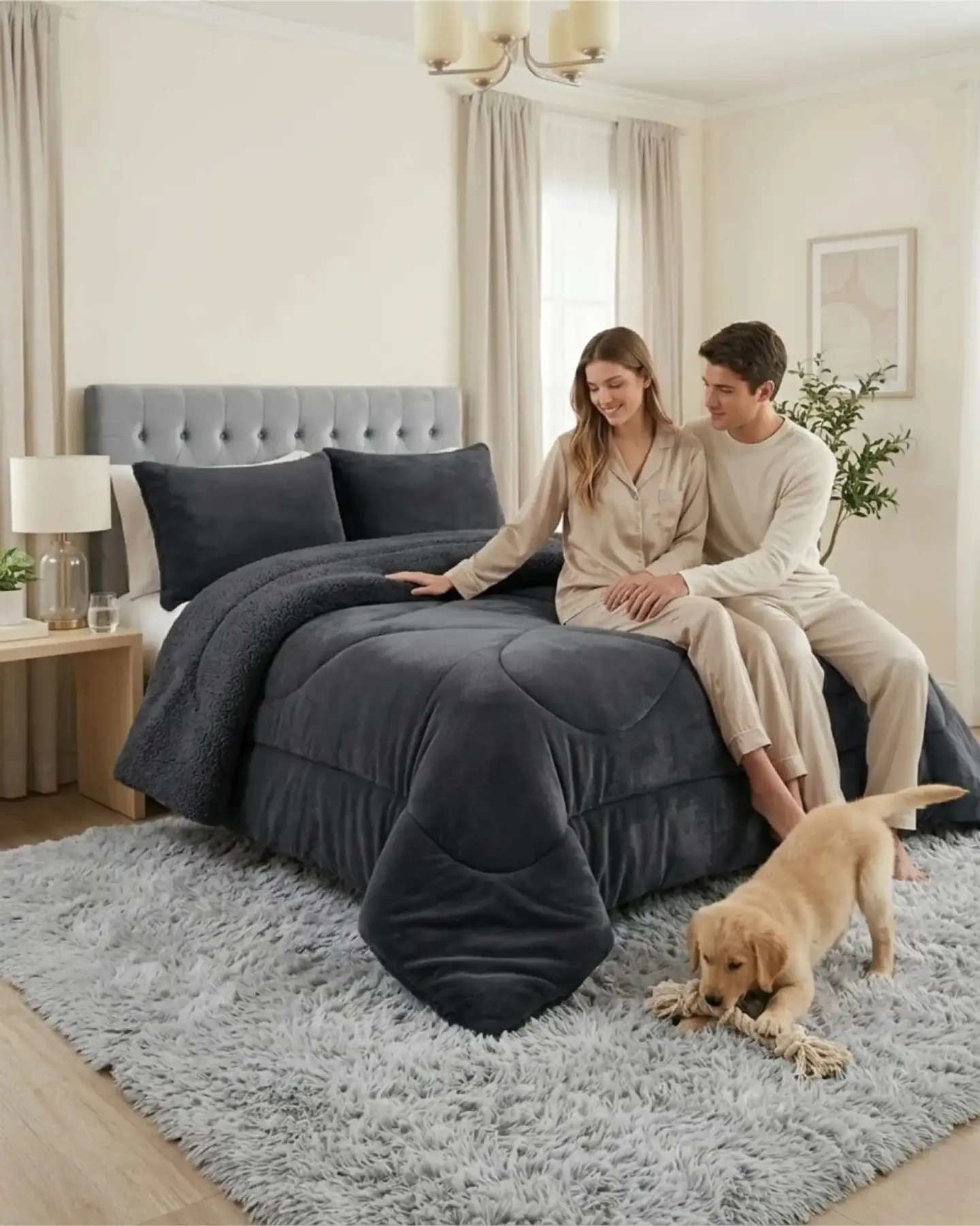 Cubrecamas Plush Con Chiporro Premium 2 Plazas 4