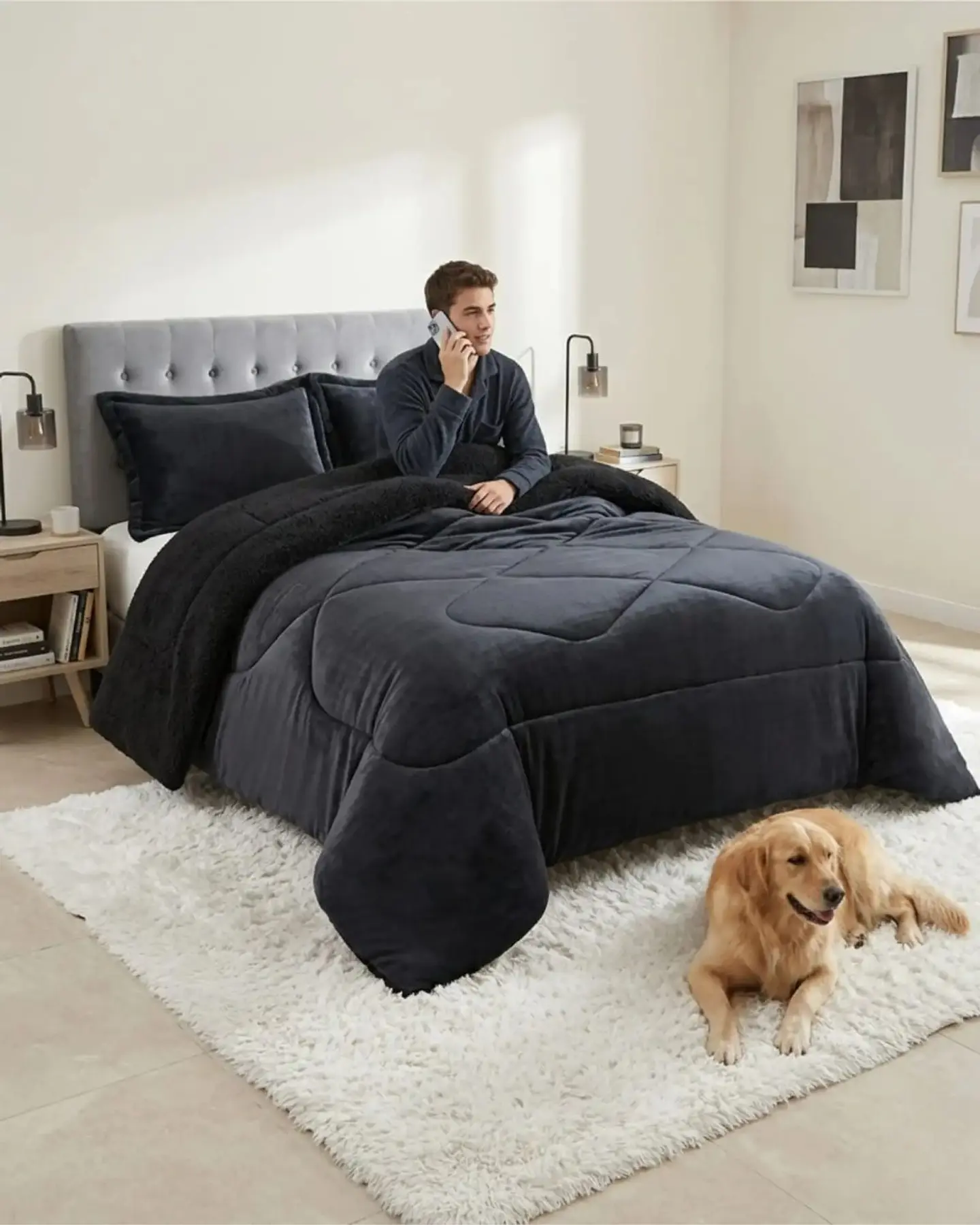 Cubrecamas Plush Con Chiporro Premium 2 Plazas 5