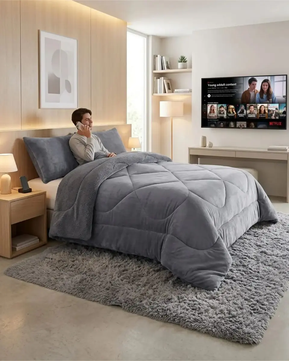 Cubrecamas Plush Con Chiporro Premium 2 Plazas 1