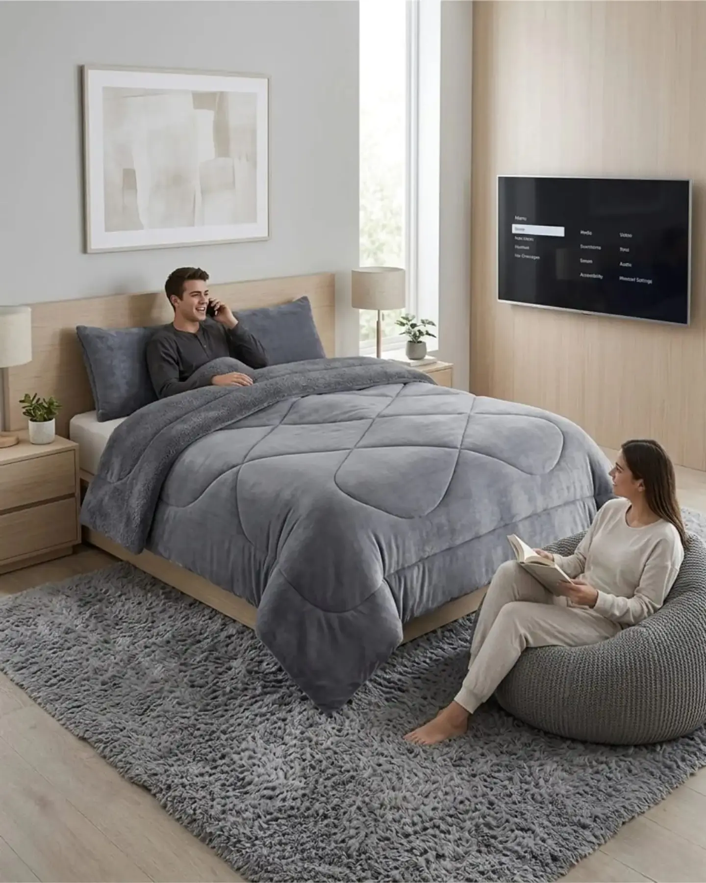 Cubrecamas Plush Con Chiporro Premium 2 Plazas 4