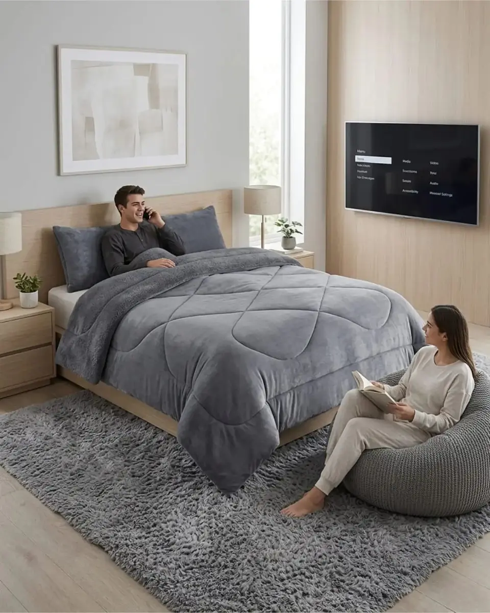Cubrecamas Plush Con Chiporro Premium 2 Plazas 4