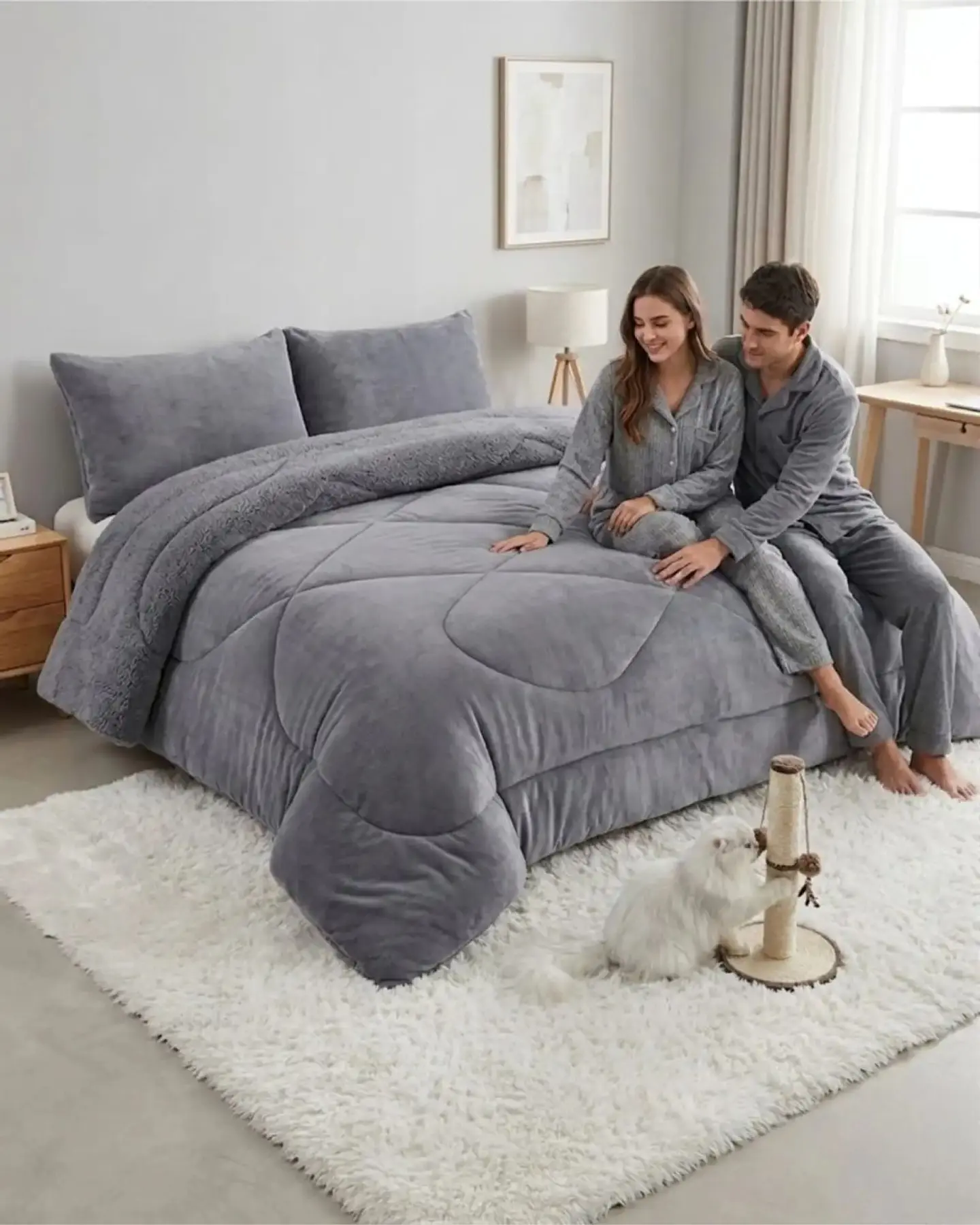 Cubrecamas Plush Con Chiporro Premium 2 Plazas 5