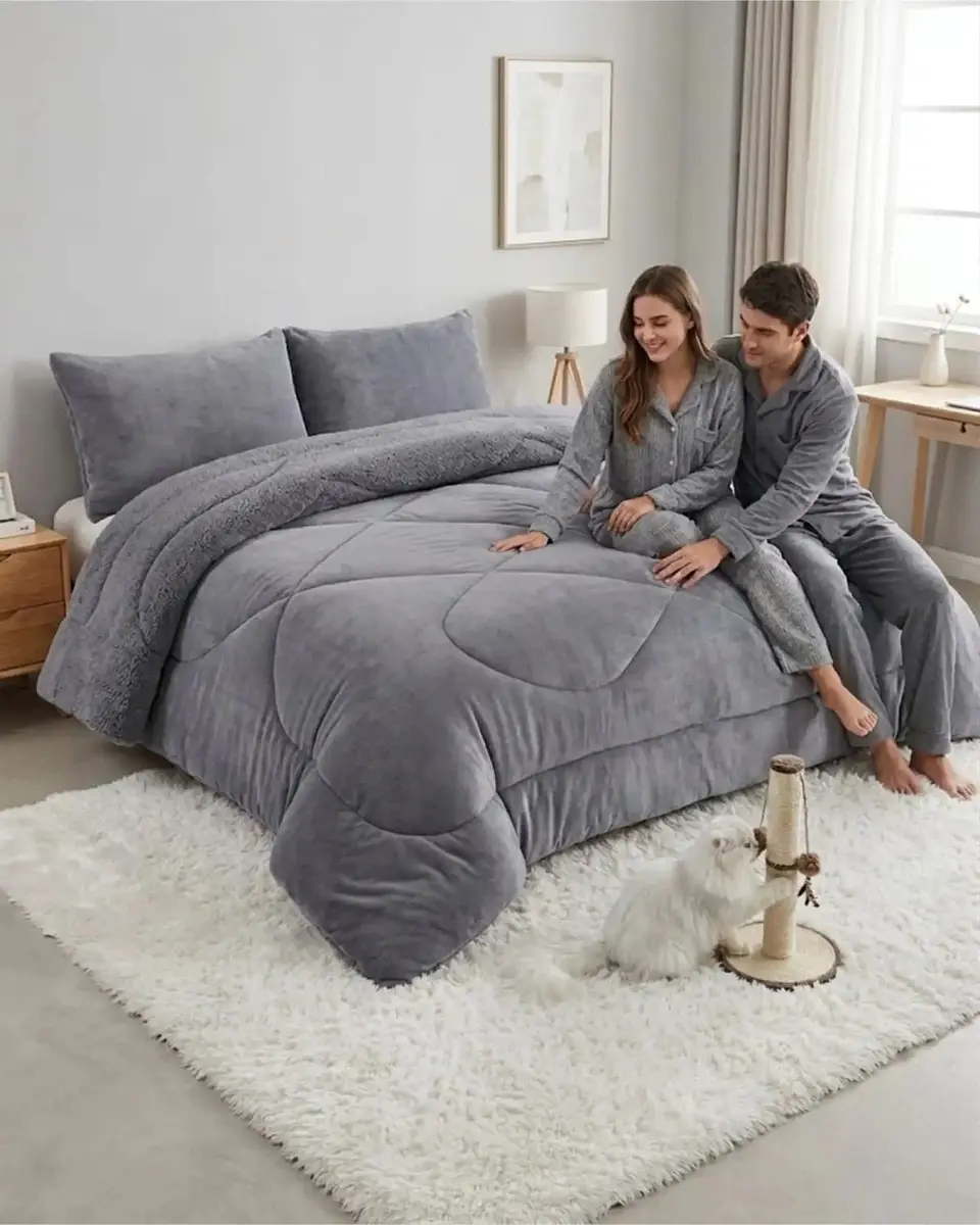 Cubrecamas Plush Con Chiporro Premium 2 Plazas 5