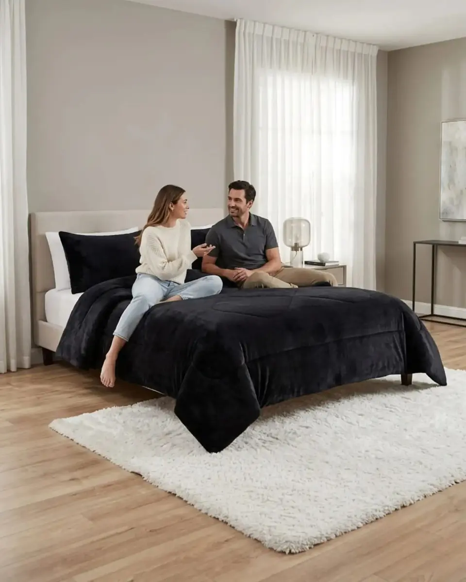 Cubrecamas Plush Con Chiporro Premium 2 Plazas 2