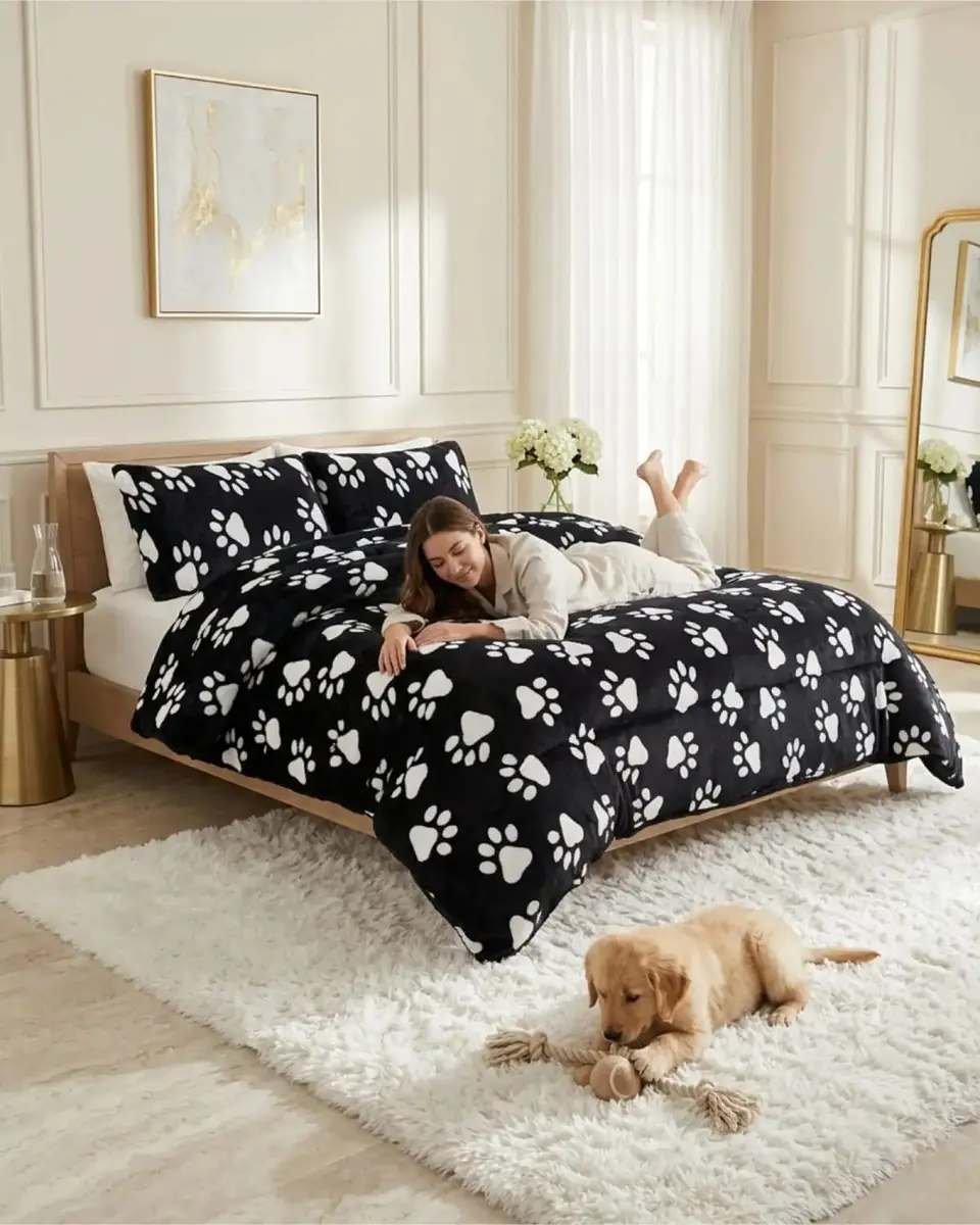 Cubrecamas Plush Con Chiporro Premium 2 Plazas 2