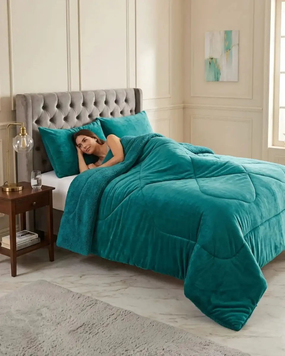 Cubrecamas Plush Con Chiporro Premium 2 Plazas 2