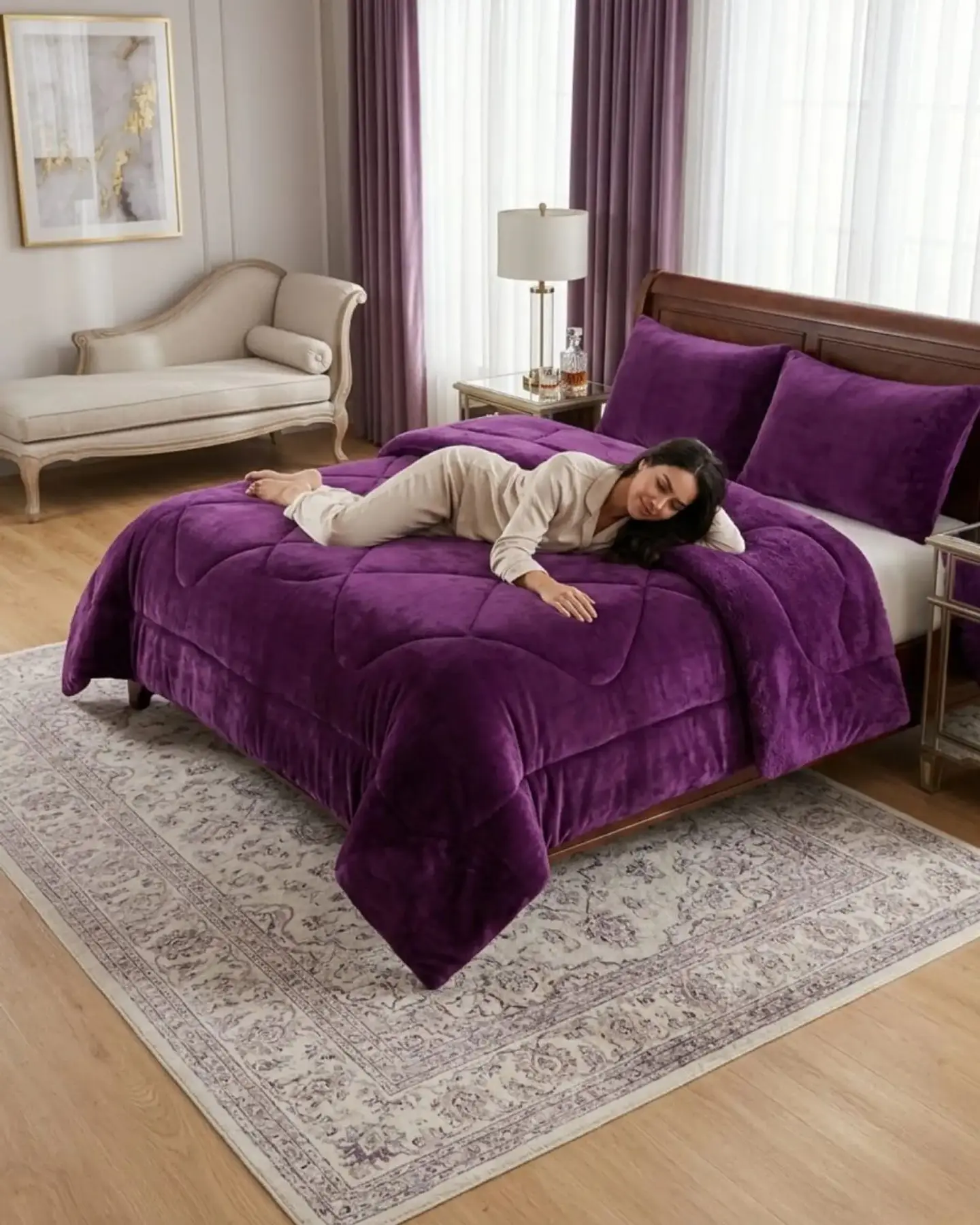Cubrecamas Plush Con Chiporro Premium 2 Plazas 3