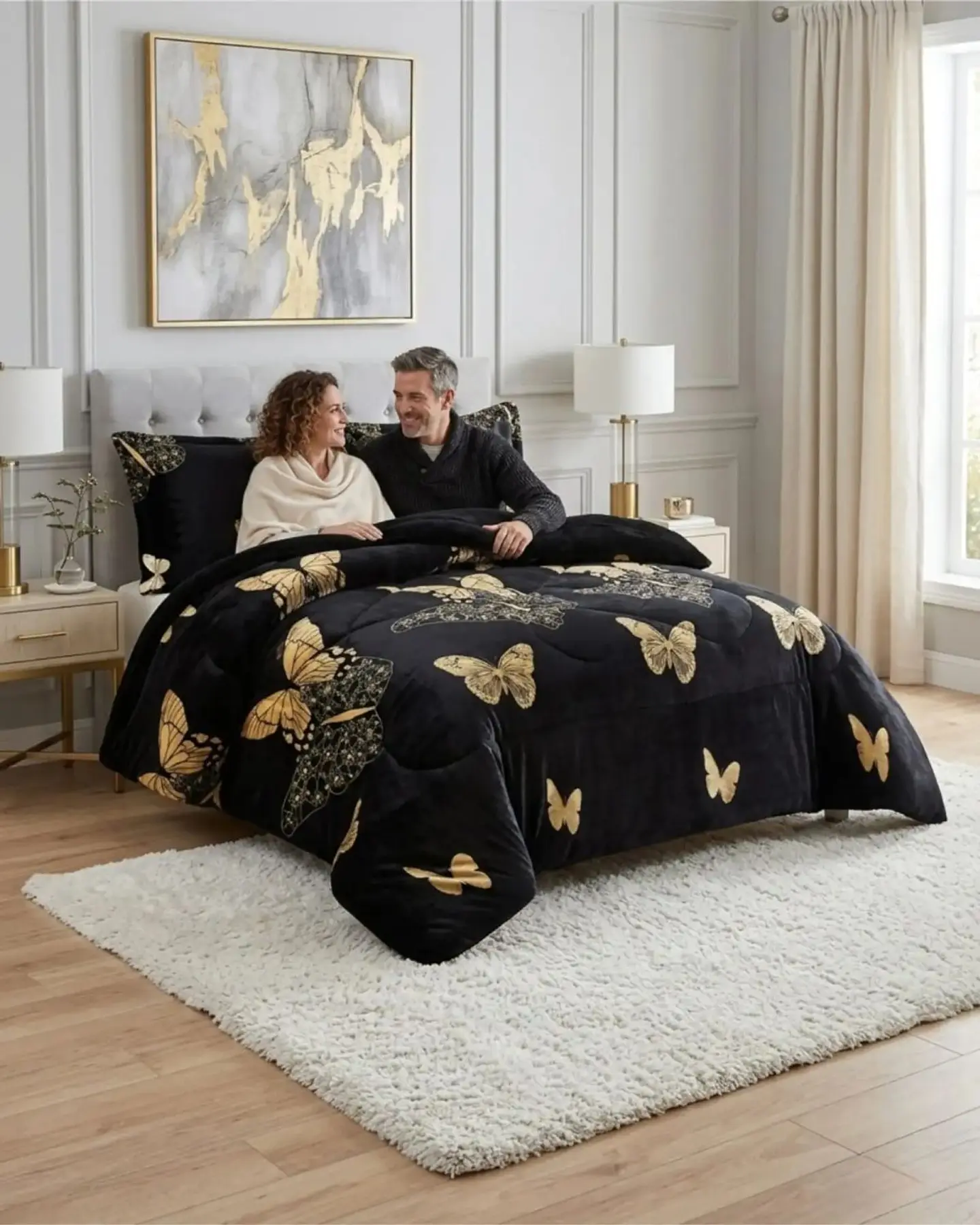 Cubrecamas Plush Con Chiporro Premium 2 Plazas 1