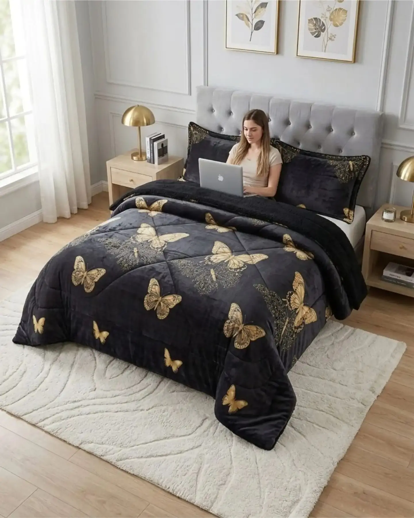 Cubrecamas Plush Con Chiporro Premium 2 Plazas 3