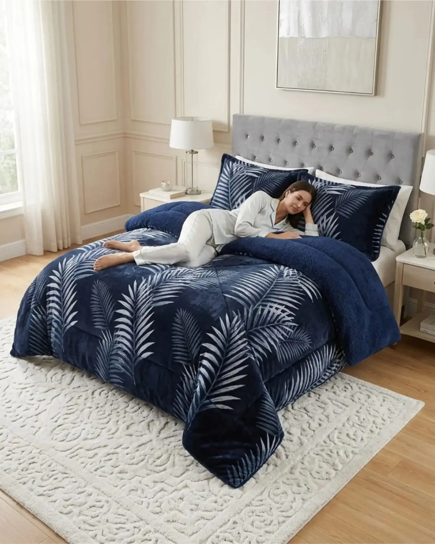 Cubrecamas Plush Con Chiporro Premium 2 Plazas 4