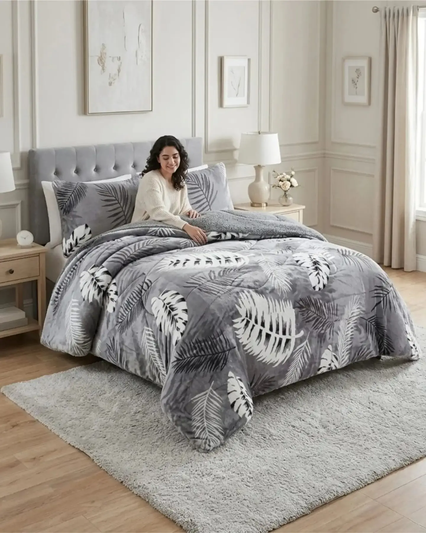 Cubrecamas Plush Con Chiporro Premium 2 Plazas 1