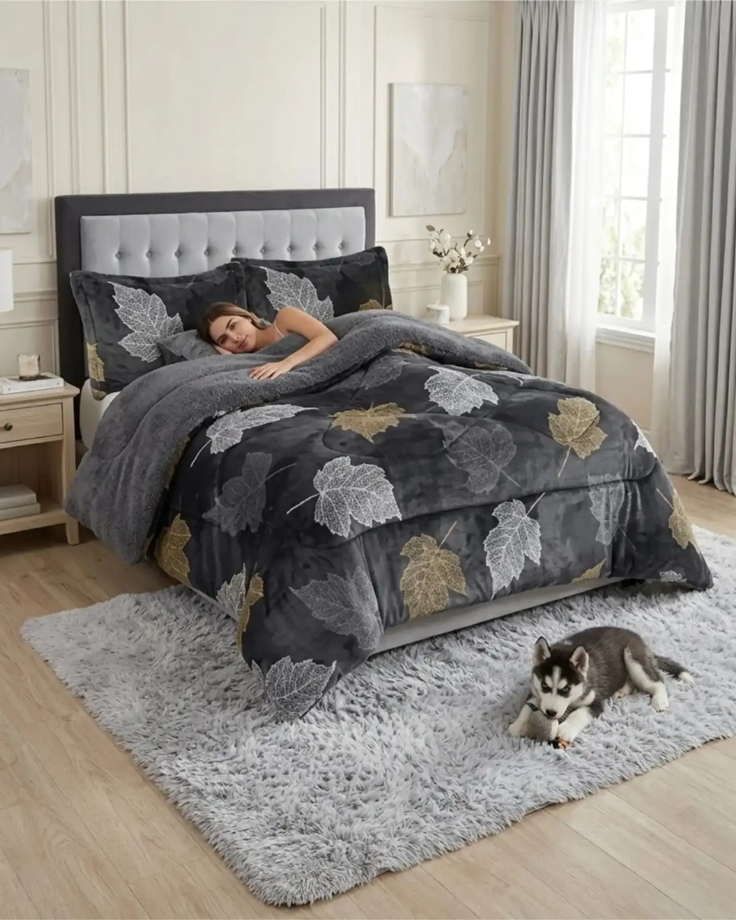 Cubrecamas Plush Con Chiporro Premium 2 Plazas 2