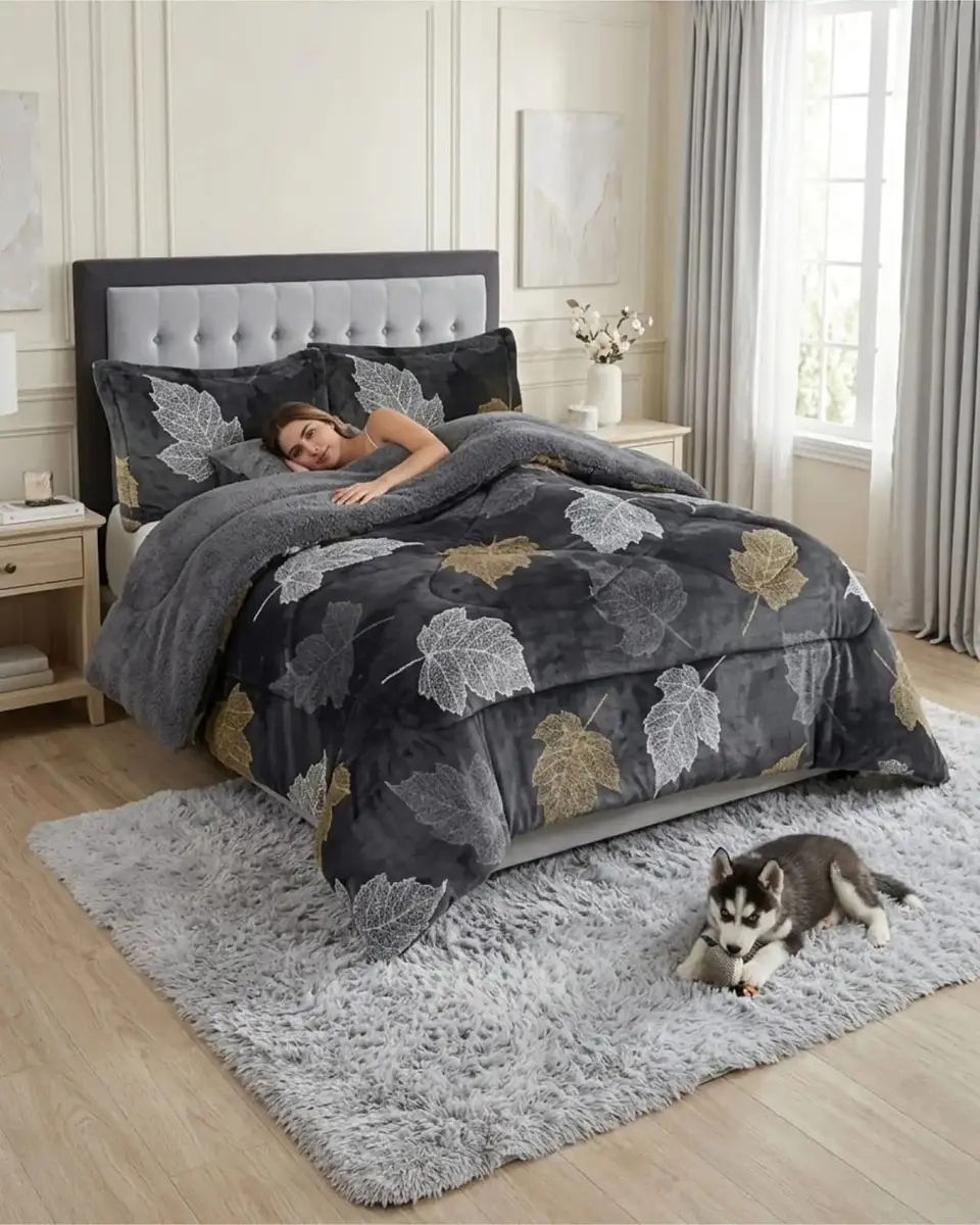 Cubrecamas Plush Con Chiporro Premium 2 Plazas 2