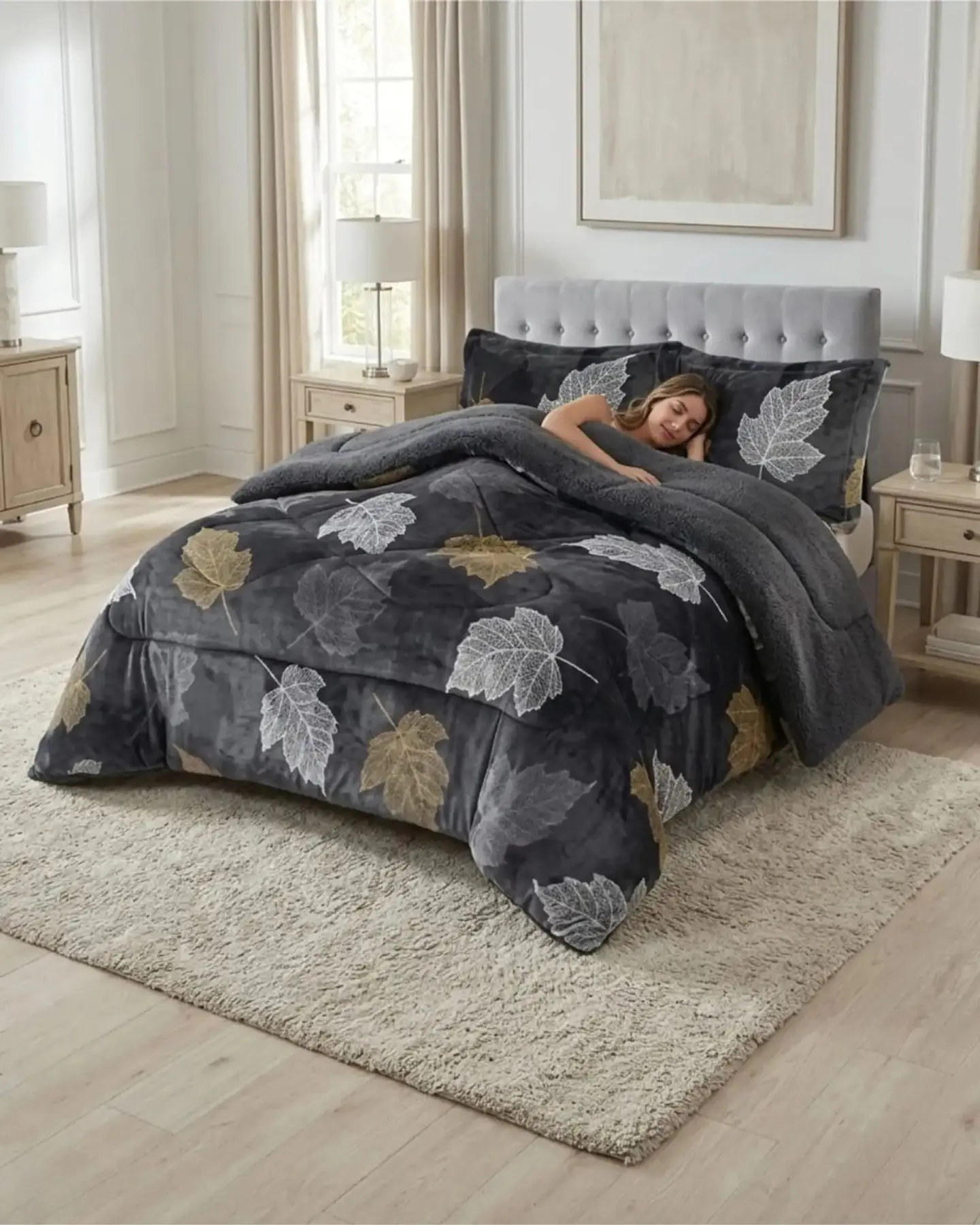 Cubrecamas Plush Con Chiporro Premium 2 Plazas 5