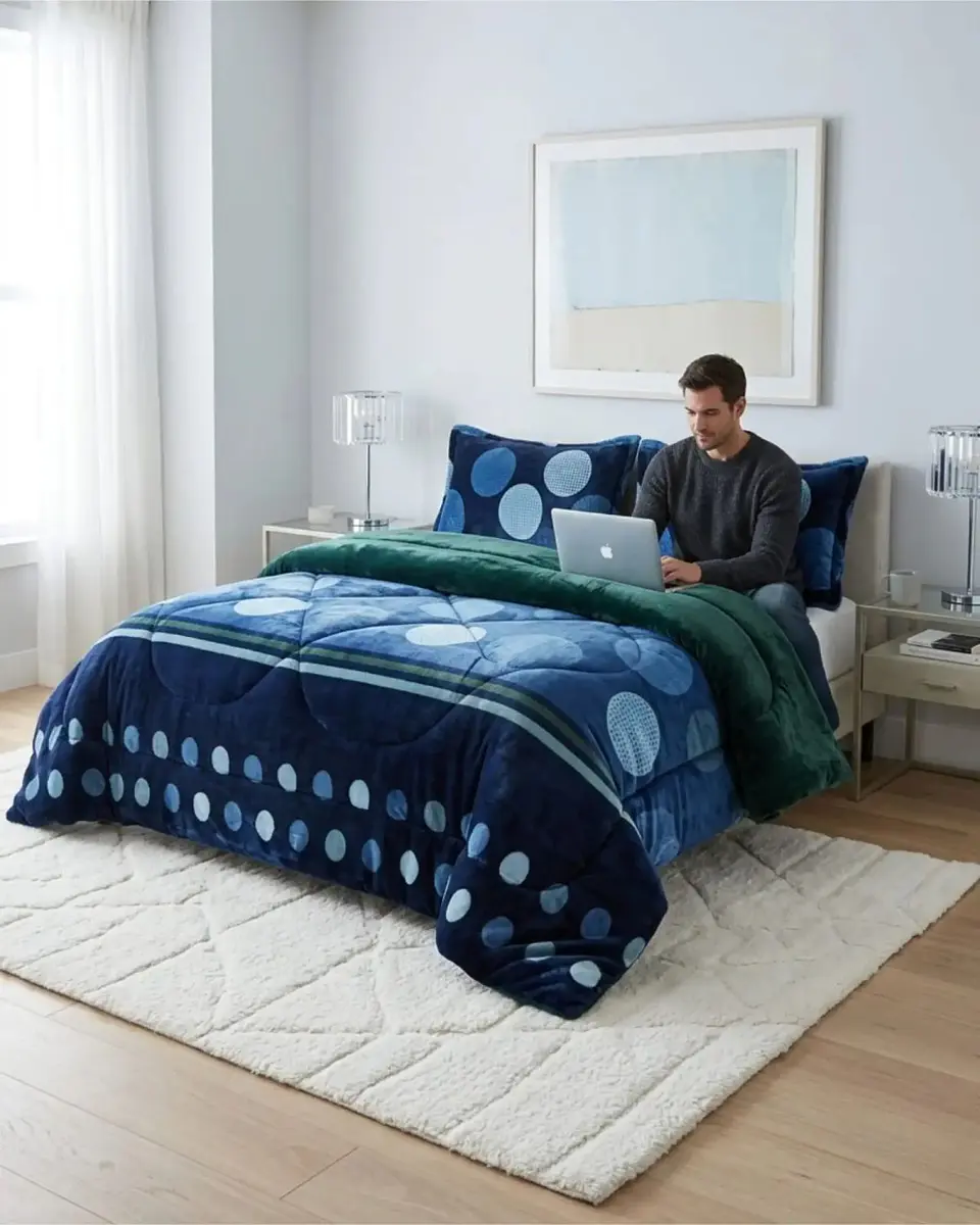 Cubrecamas Plush Con Chiporro Premium 2 Plazas 2