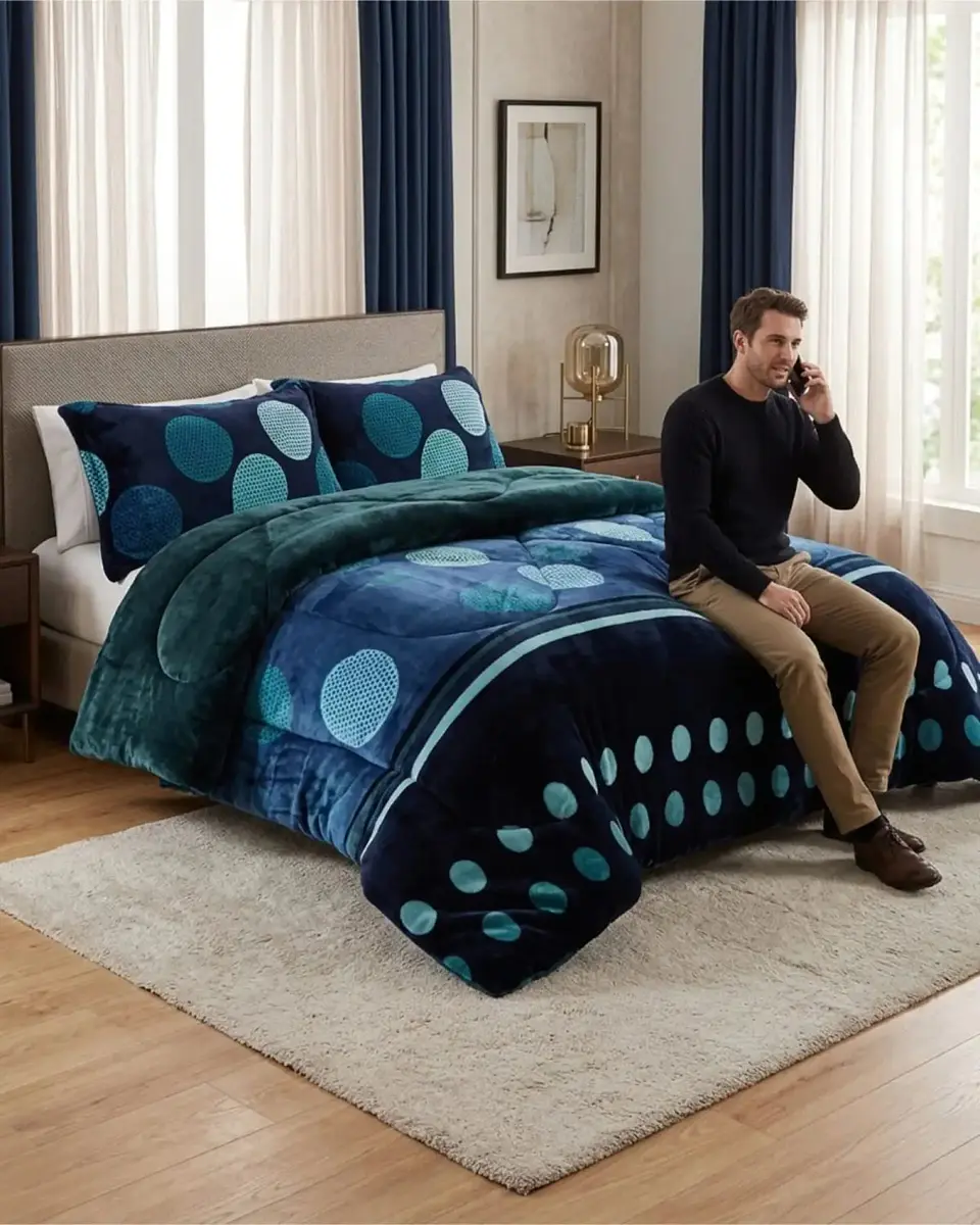 Cubrecamas Plush Con Chiporro Premium 2 Plazas 4