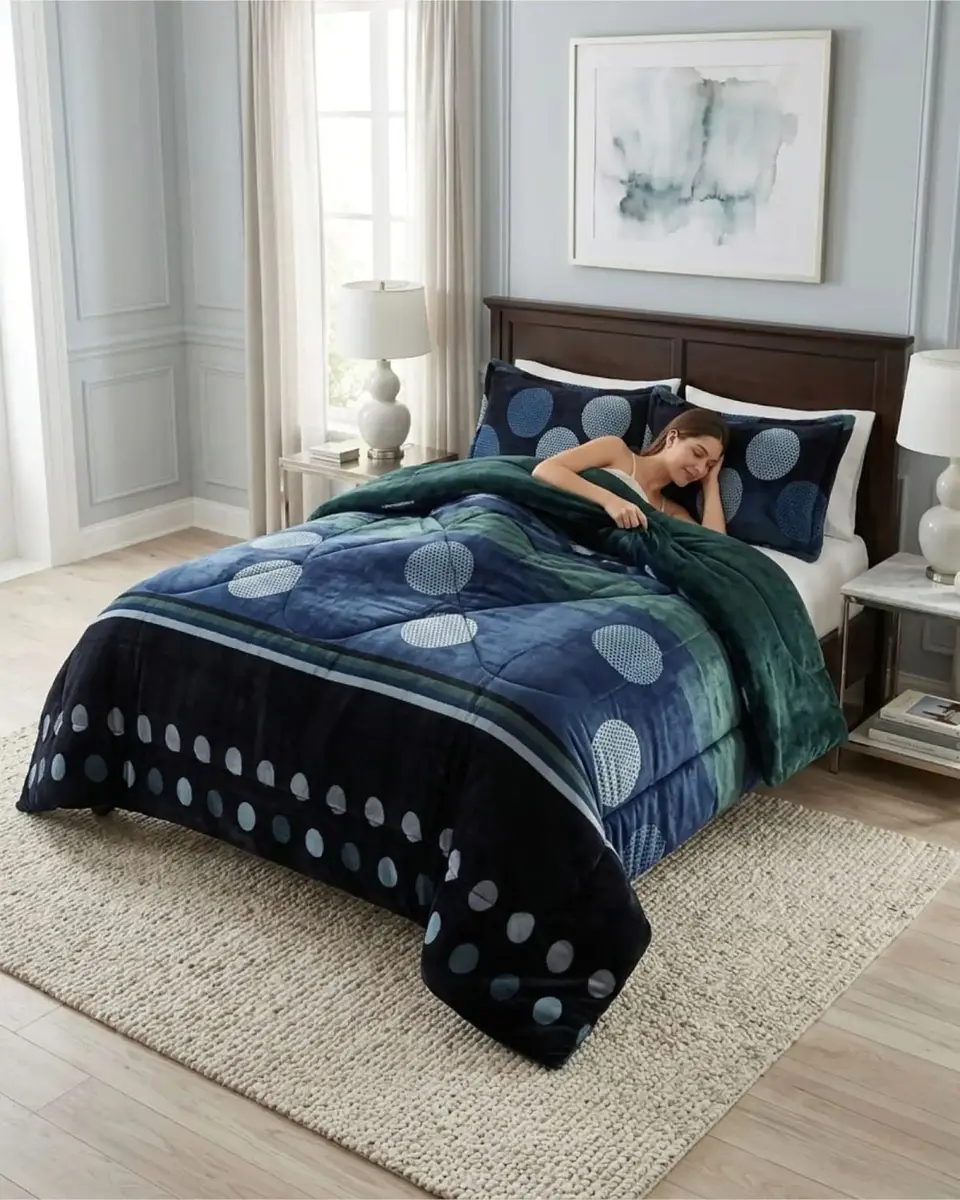 Cubrecamas Plush Con Chiporro Premium 2 Plazas 5