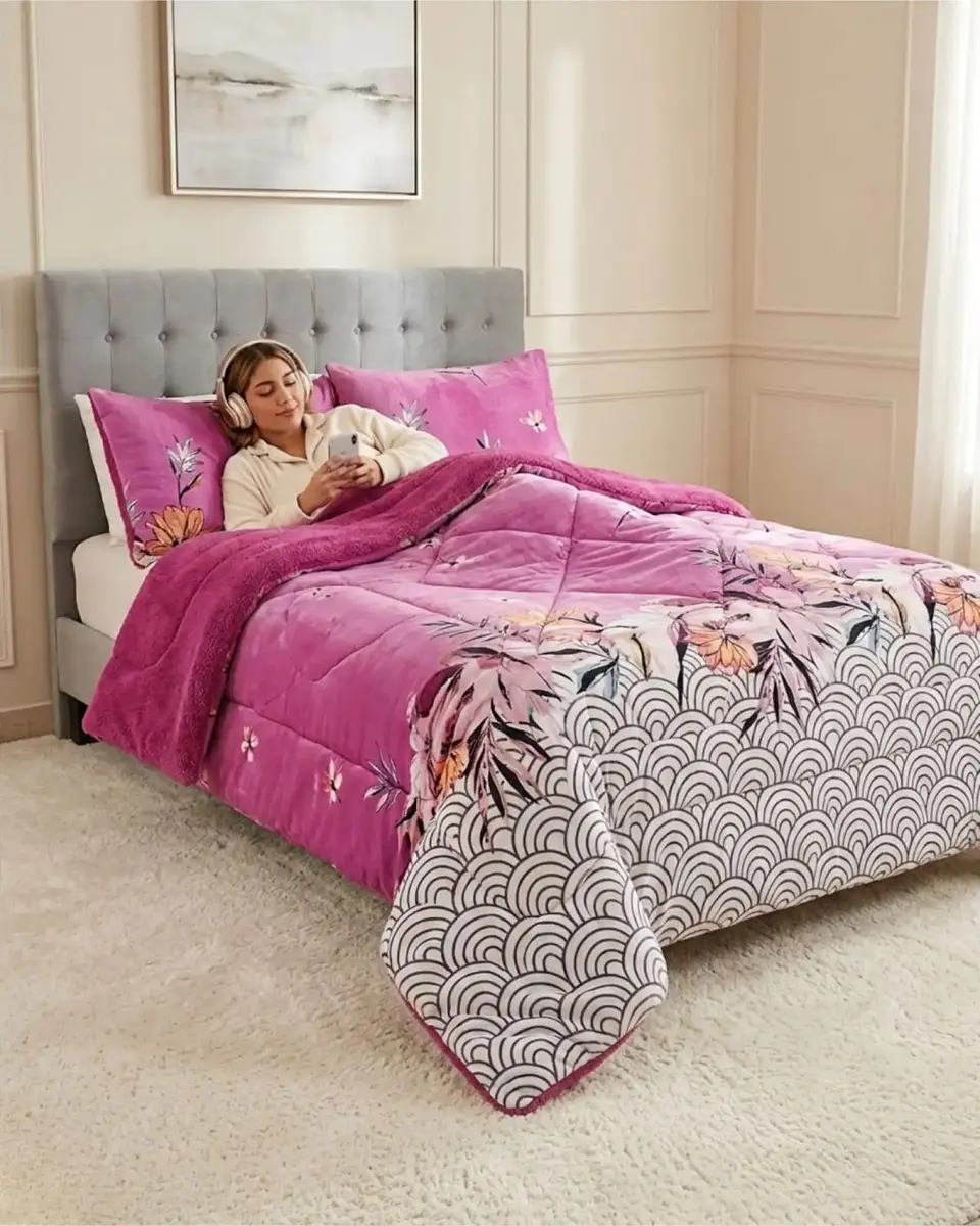 Cubrecamas Plush Con Chiporro Premium 2 Plazas 2