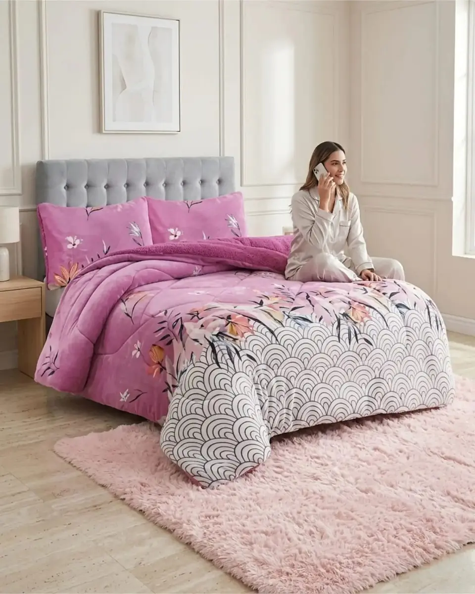 Cubrecamas Plush Con Chiporro Premium 2 Plazas 4
