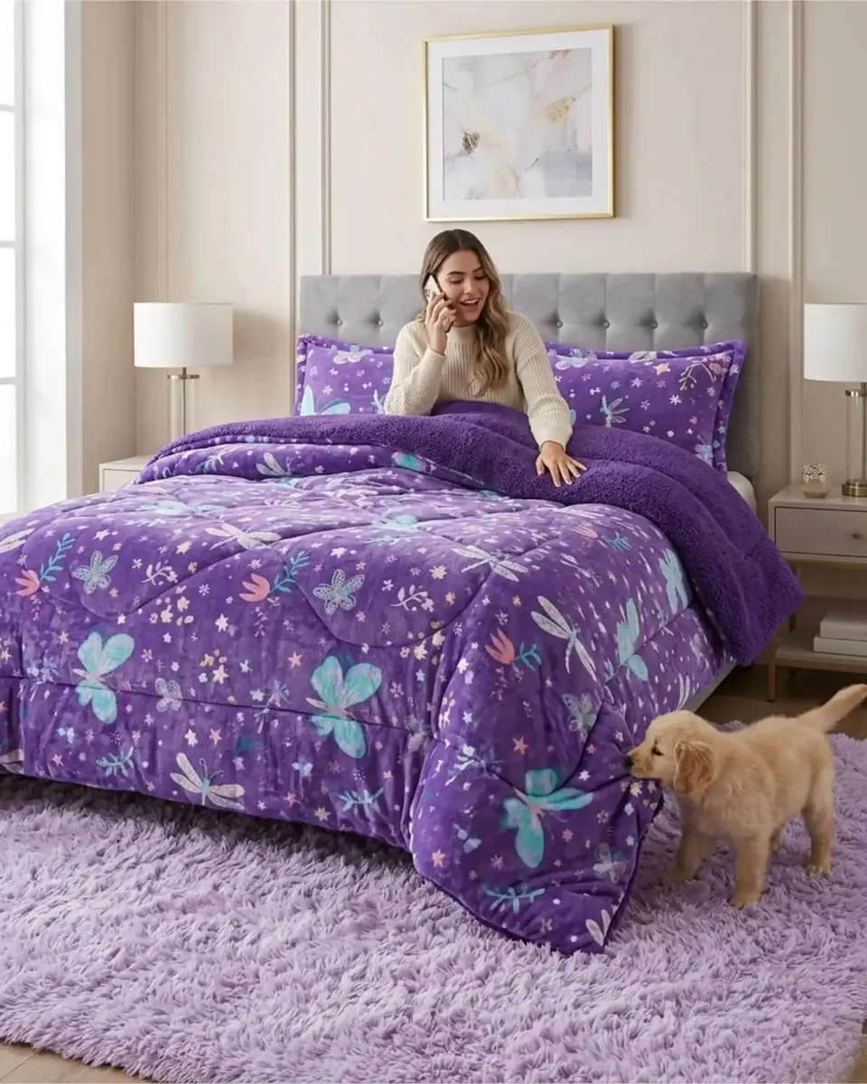 Cubrecamas Plush Con Chiporro Premium 2 Plazas 2
