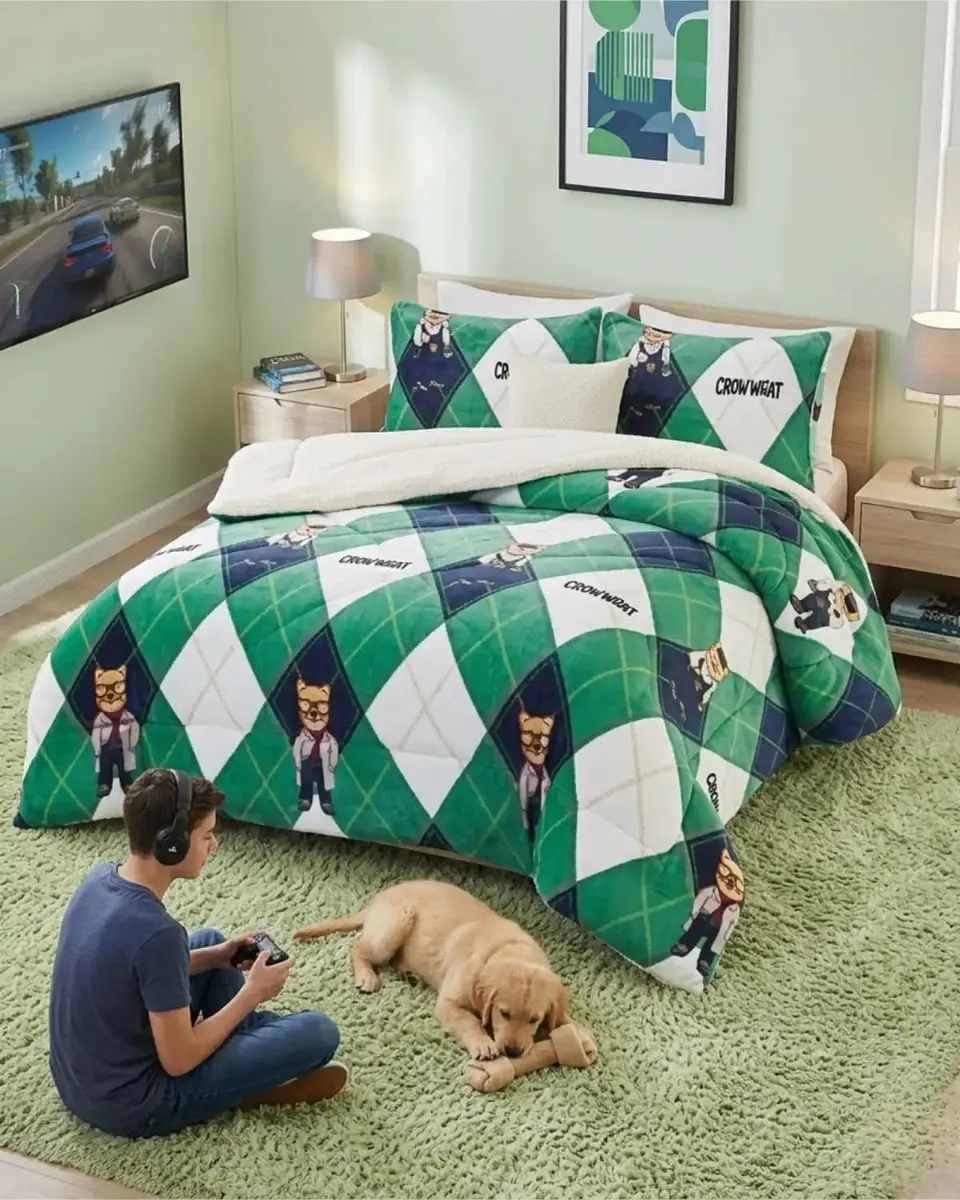 Cubrecamas Plush Con Chiporro Premium 2 Plazas 2