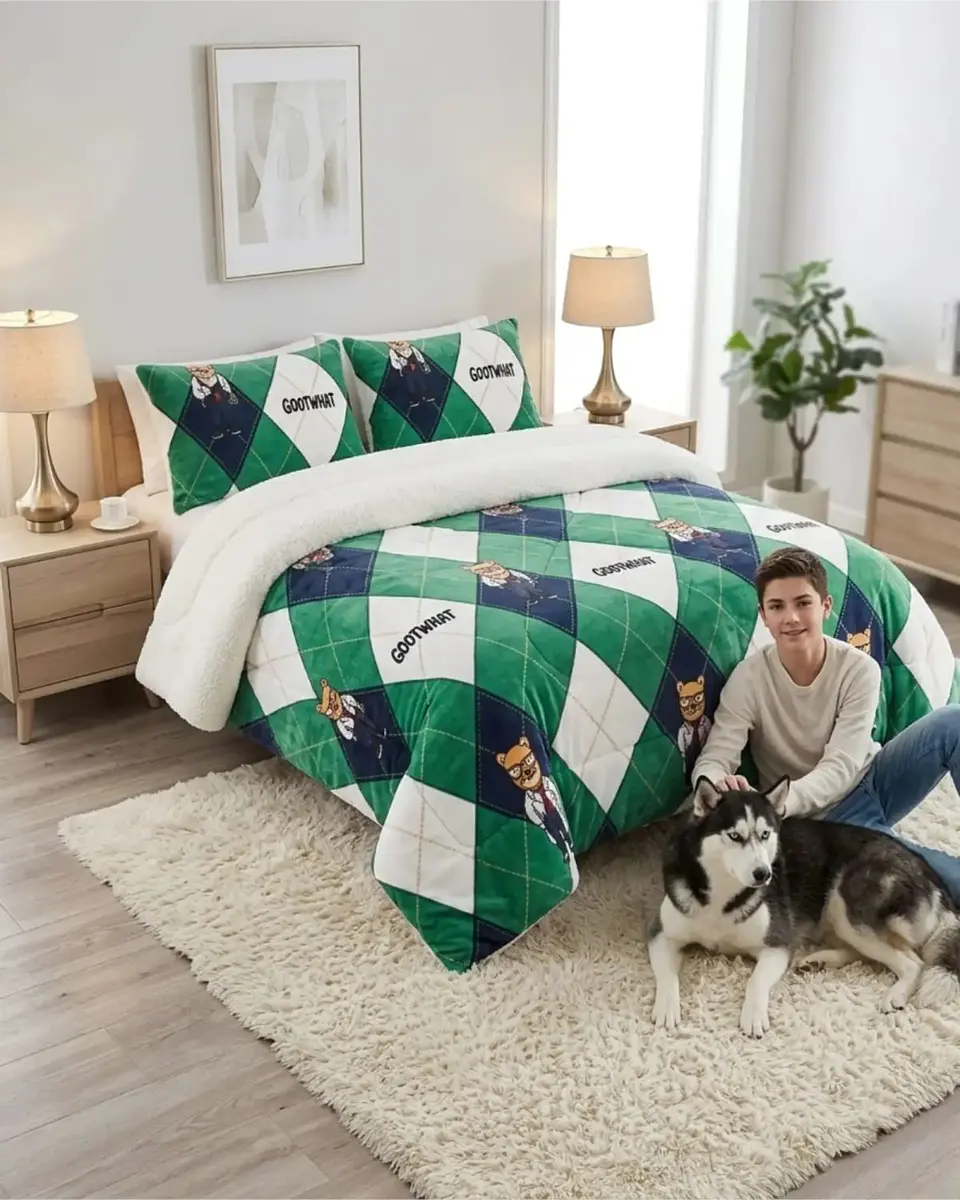Cubrecamas Plush Con Chiporro Premium 2 Plazas 4