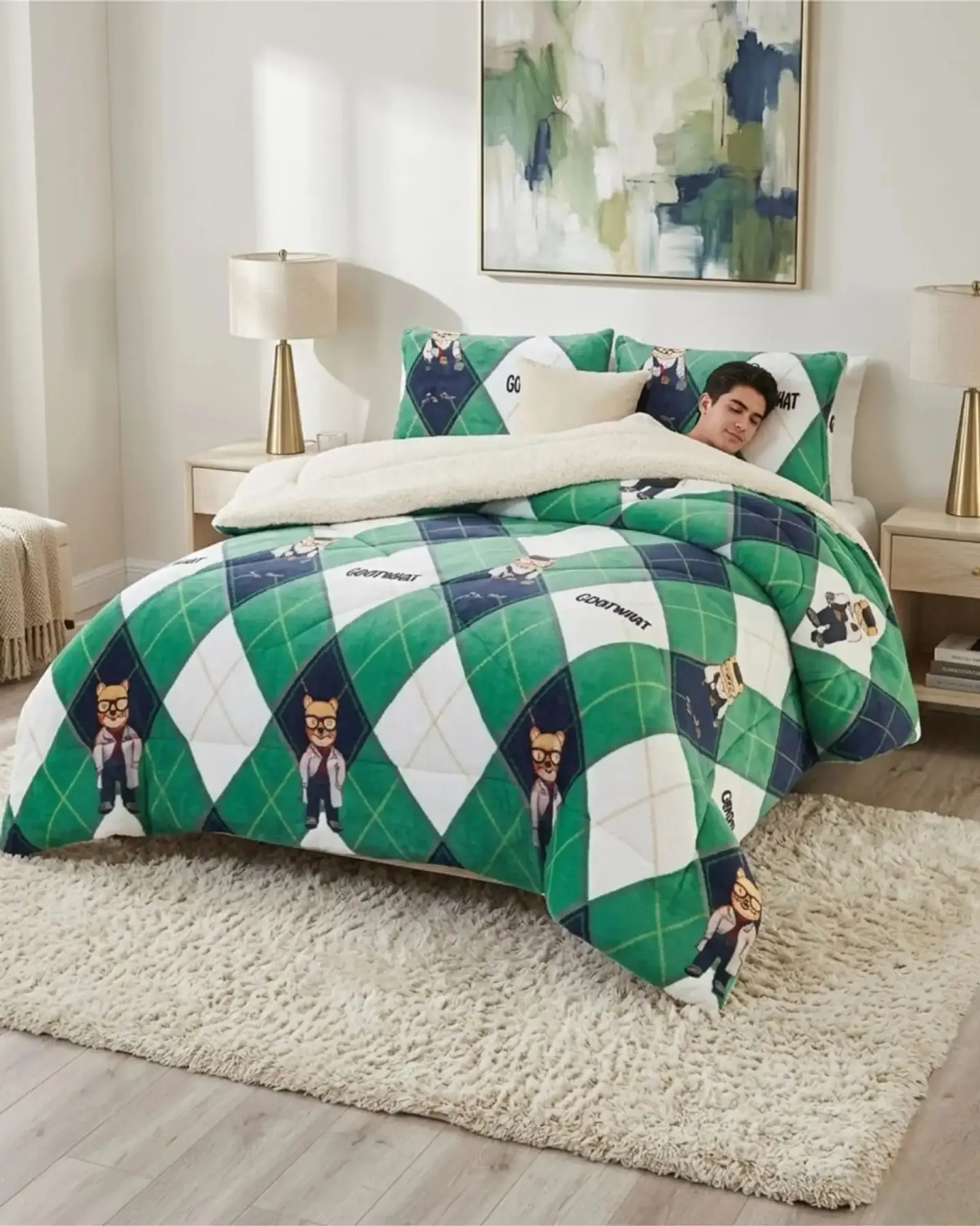 Cubrecamas Plush Con Chiporro Premium 2 Plazas 5