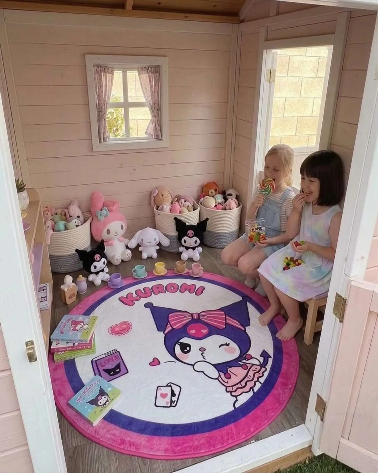 Alfombra Decorativa Infantil Circular de 80cm 3