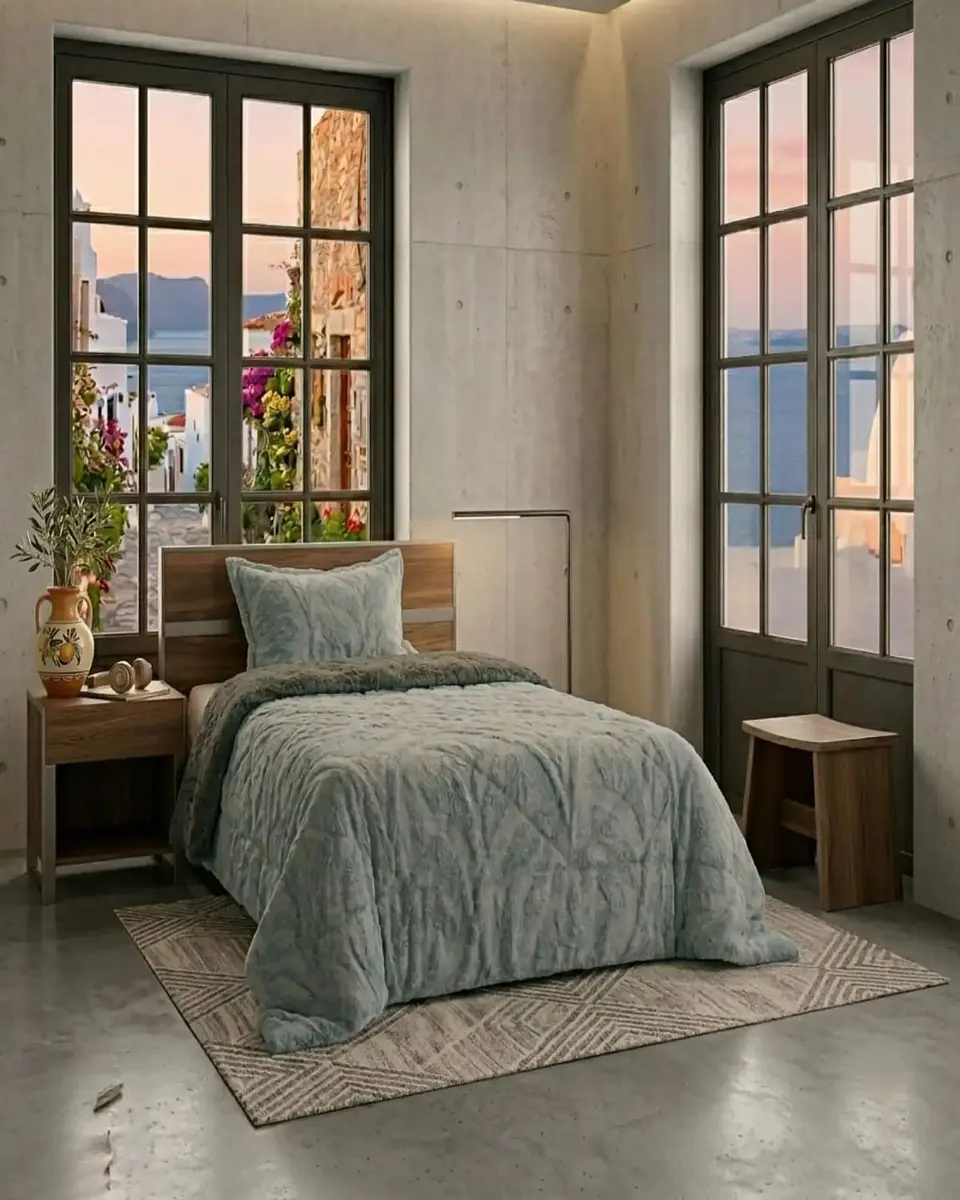 Cubrecama Plaza y Media Sherpa Jacquard Deluxe 5