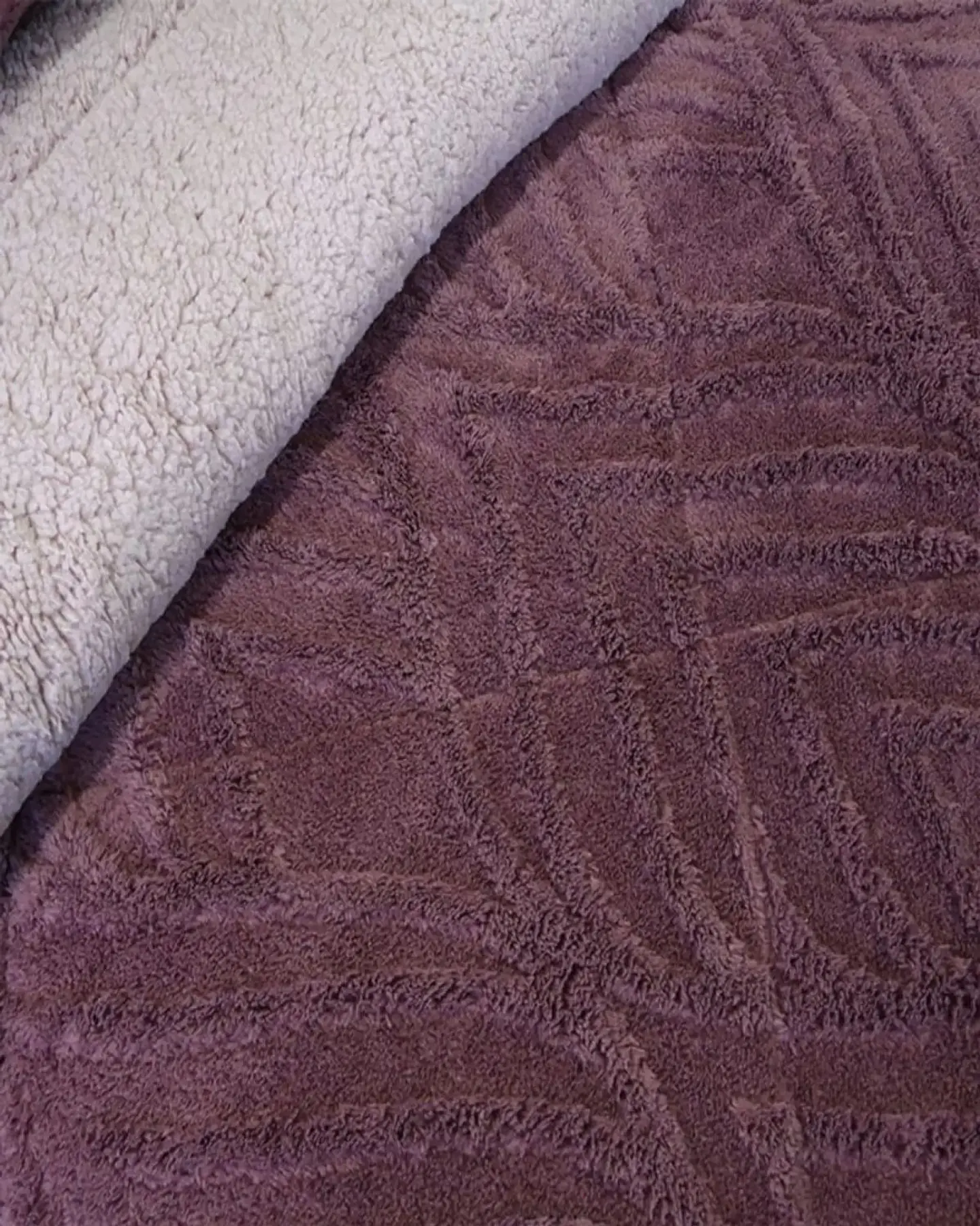 Cubrecama Plaza y Media Sherpa Jacquard Deluxe 5