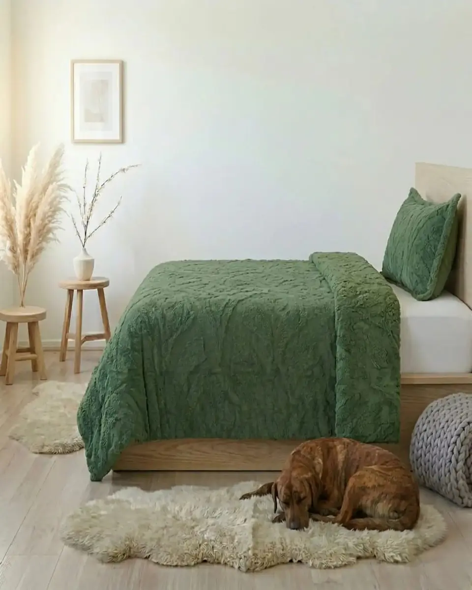 Cubrecama Plaza y Media Sherpa Jacquard Deluxe 2