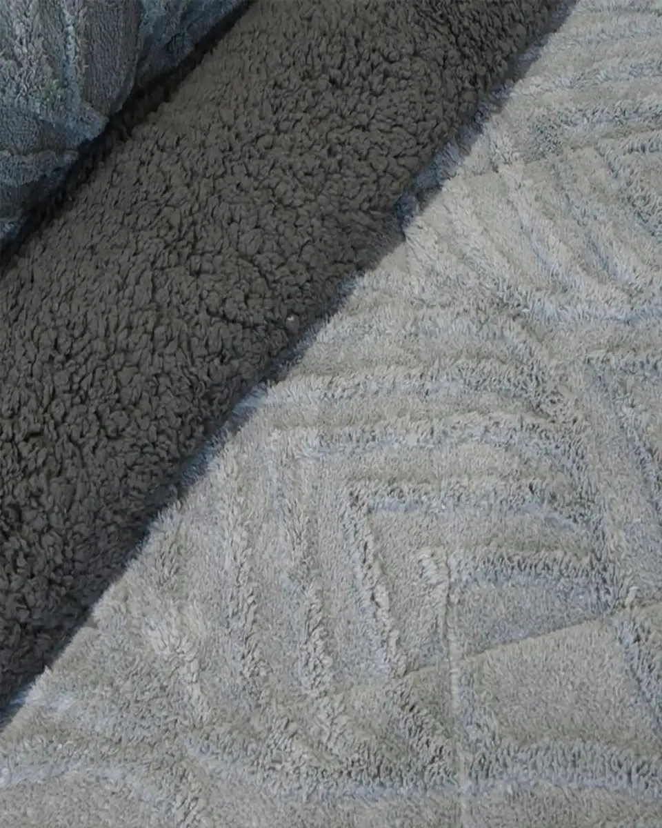 Cubrecama Sherpa Jacquard Deluxe 2 Plazas Diseño Relieve 6