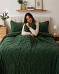 Cubrecama Sherpa Jacquard Deluxe 2 Plazas Diseño Relieve - Miniatura 2