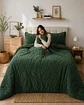Cubrecama Sherpa Jacquard Deluxe 2 Plazas Diseño Relieve - Miniatura 4