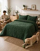Cubrecama Sherpa Jacquard Deluxe King Diseño Relieve - Miniatura 6