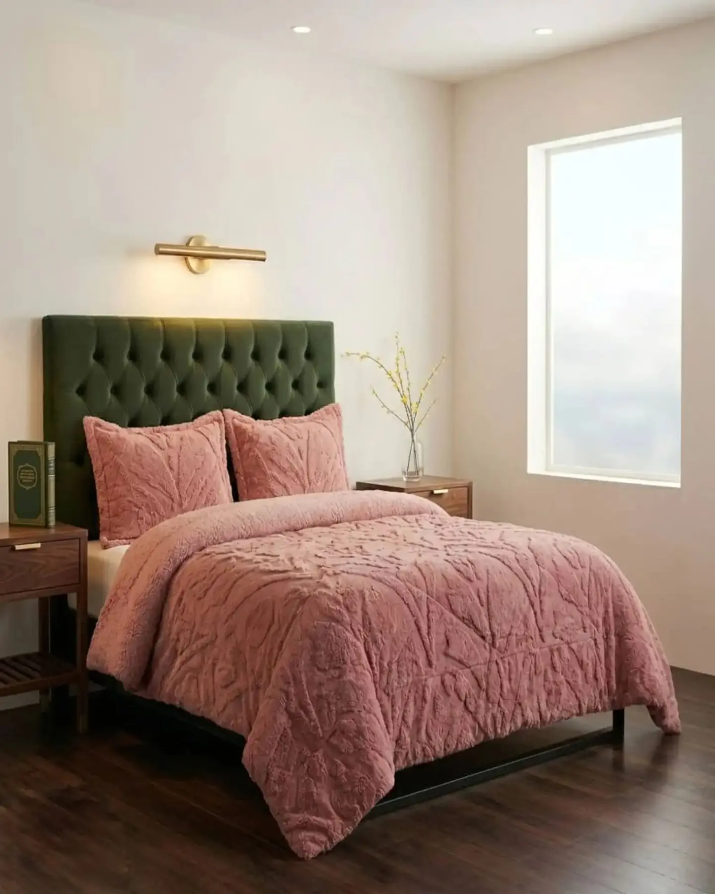 Cubrecama Sherpa Jacquard Deluxe 2 Plazas Diseño Relieve 1