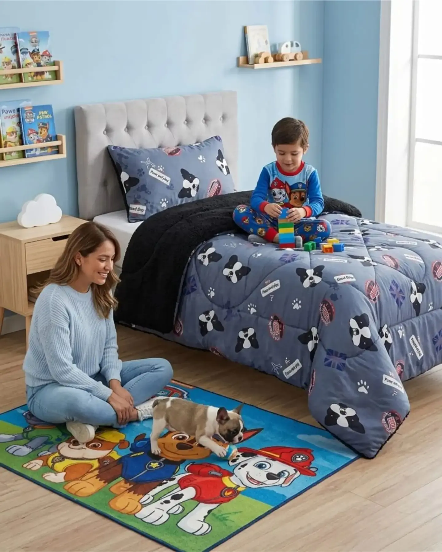 Cubrecama Plush con Chiporro Plaza y Media Diseño Premium 3