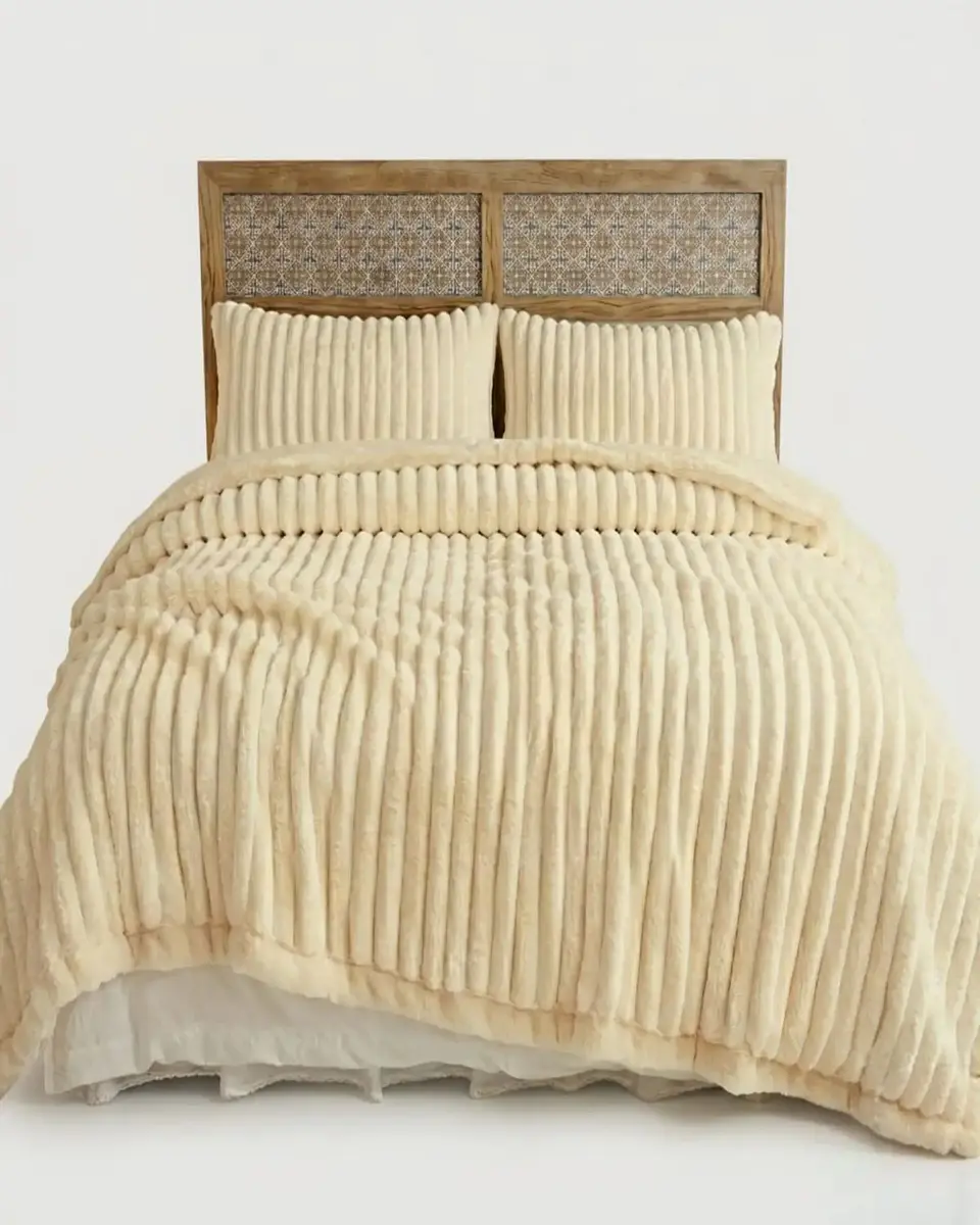 Frazada Sherpa 2 Plazas Extra Suave Térmica Invierno 5