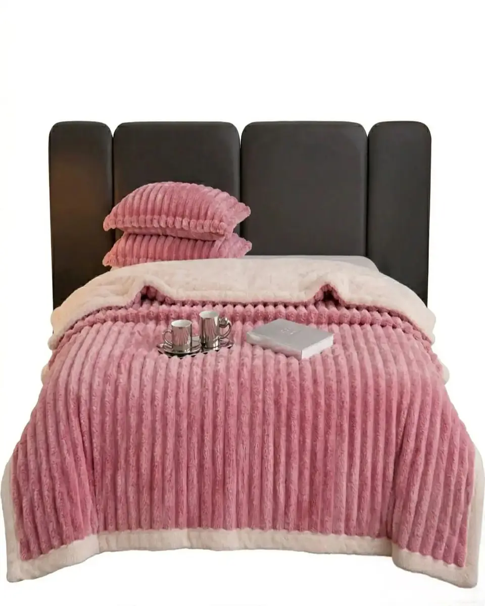 Frazada Sherpa 2 Plazas Extra Suave Térmica Invierno 5