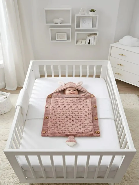 Saco de Dormir para Bebe con Capota y Forro cálido tejido