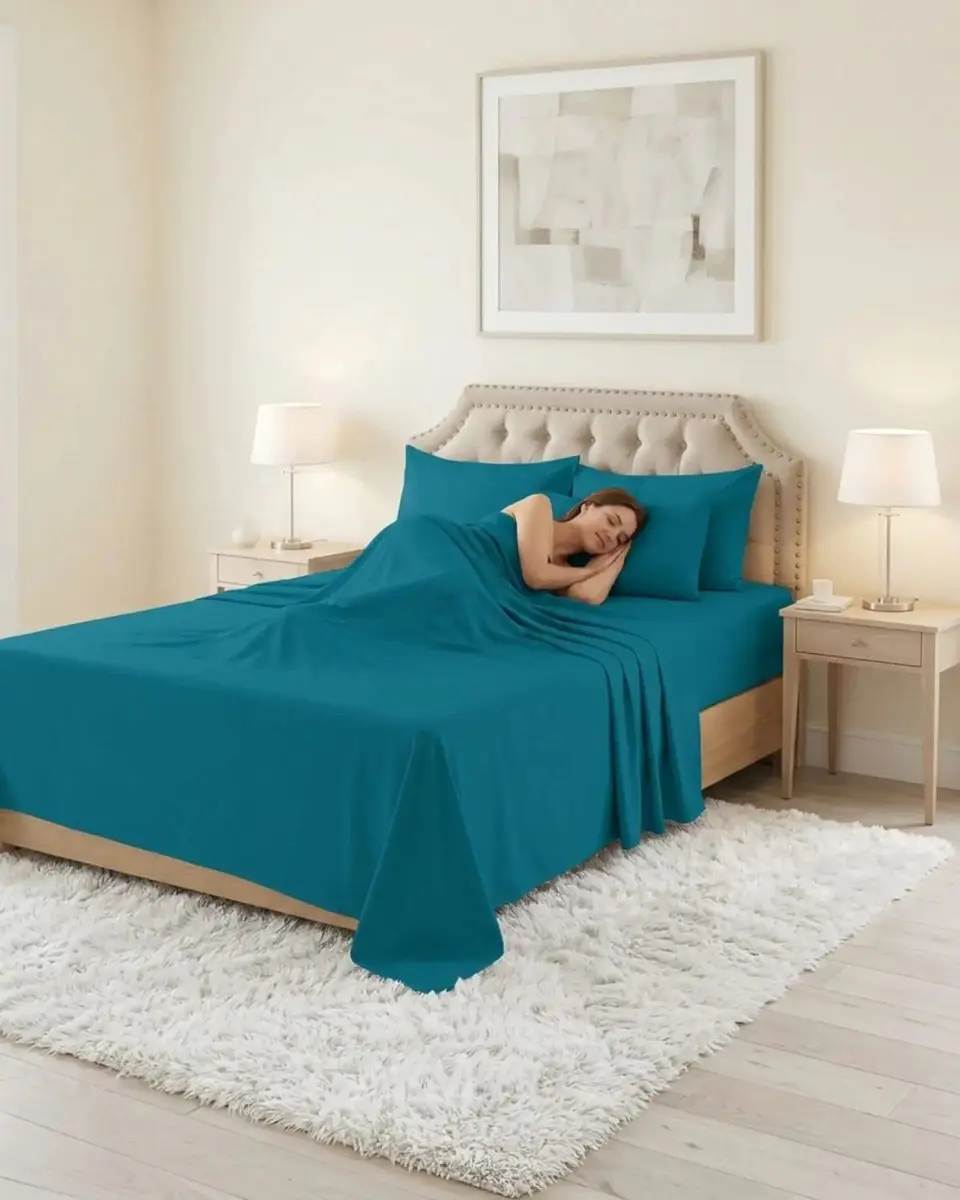 Juego de Sábanas King Verano Soft Género Premium Respirable 3