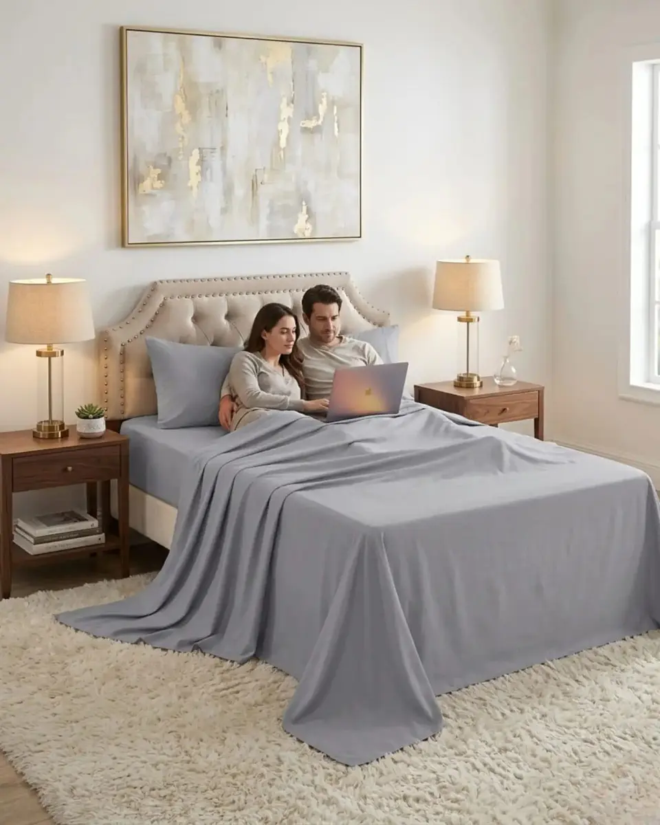 Juego de Sábanas King Verano Soft Género Premium Respirable 1