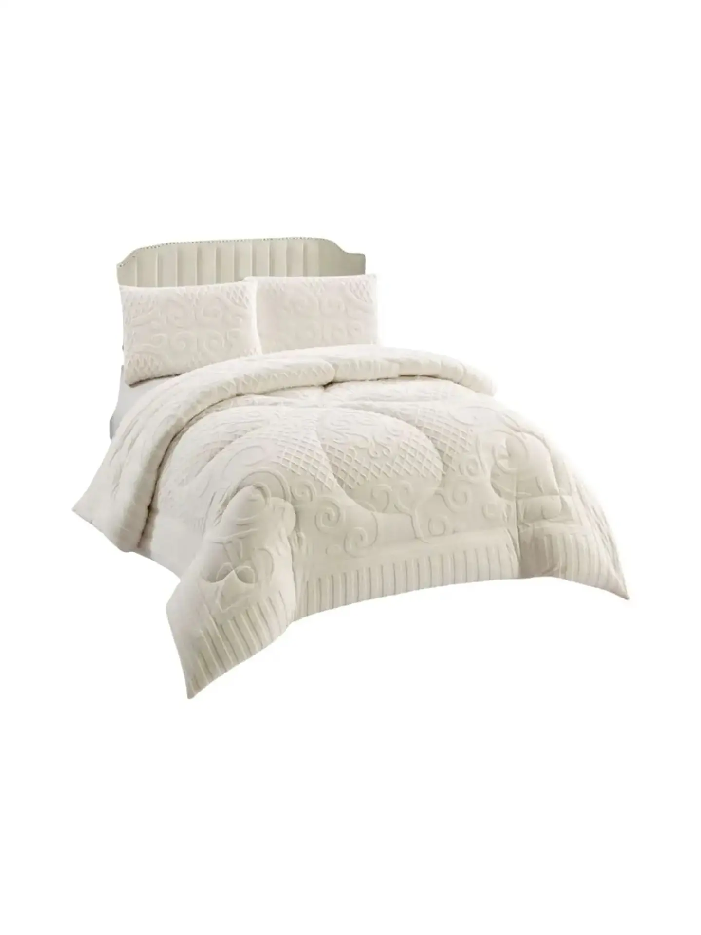Cubrecama Plumón Jacquard Premium 2 Plazas Invierno Térmico 3