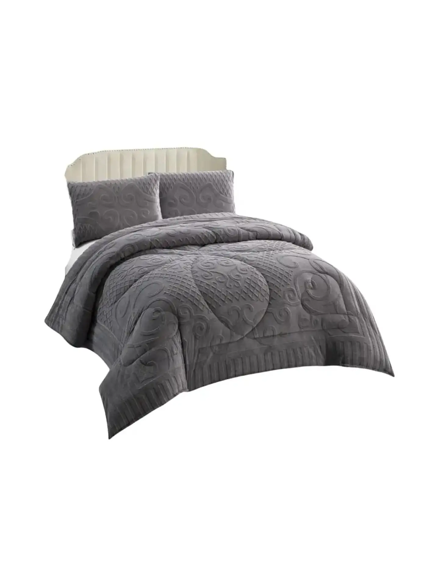 Cubrecama Plumón Jacquard Premium 2 Plazas Invierno Térmico 3